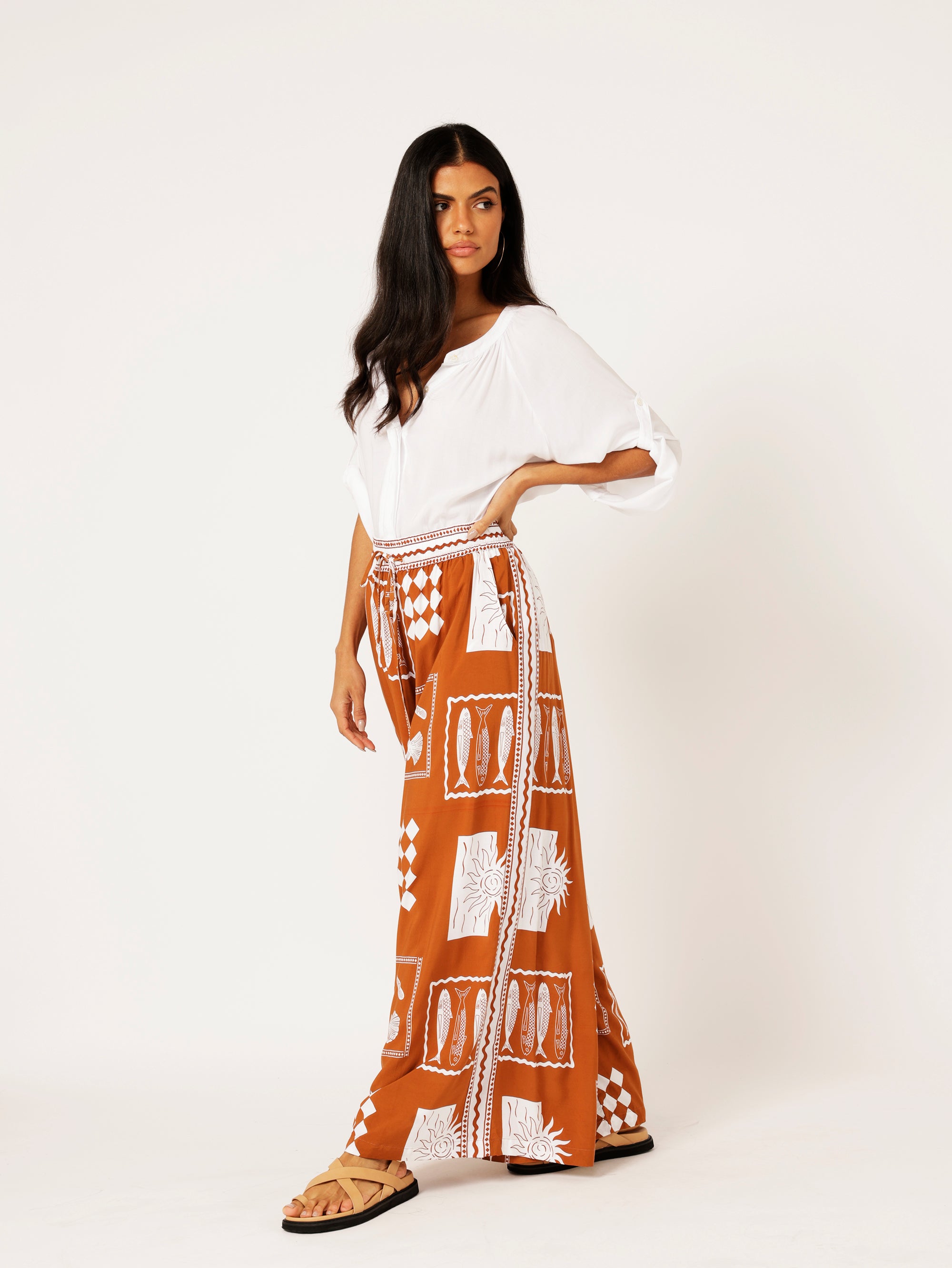 40% Euro Set Cinnamon with (longer Nat top) - Saffron Road