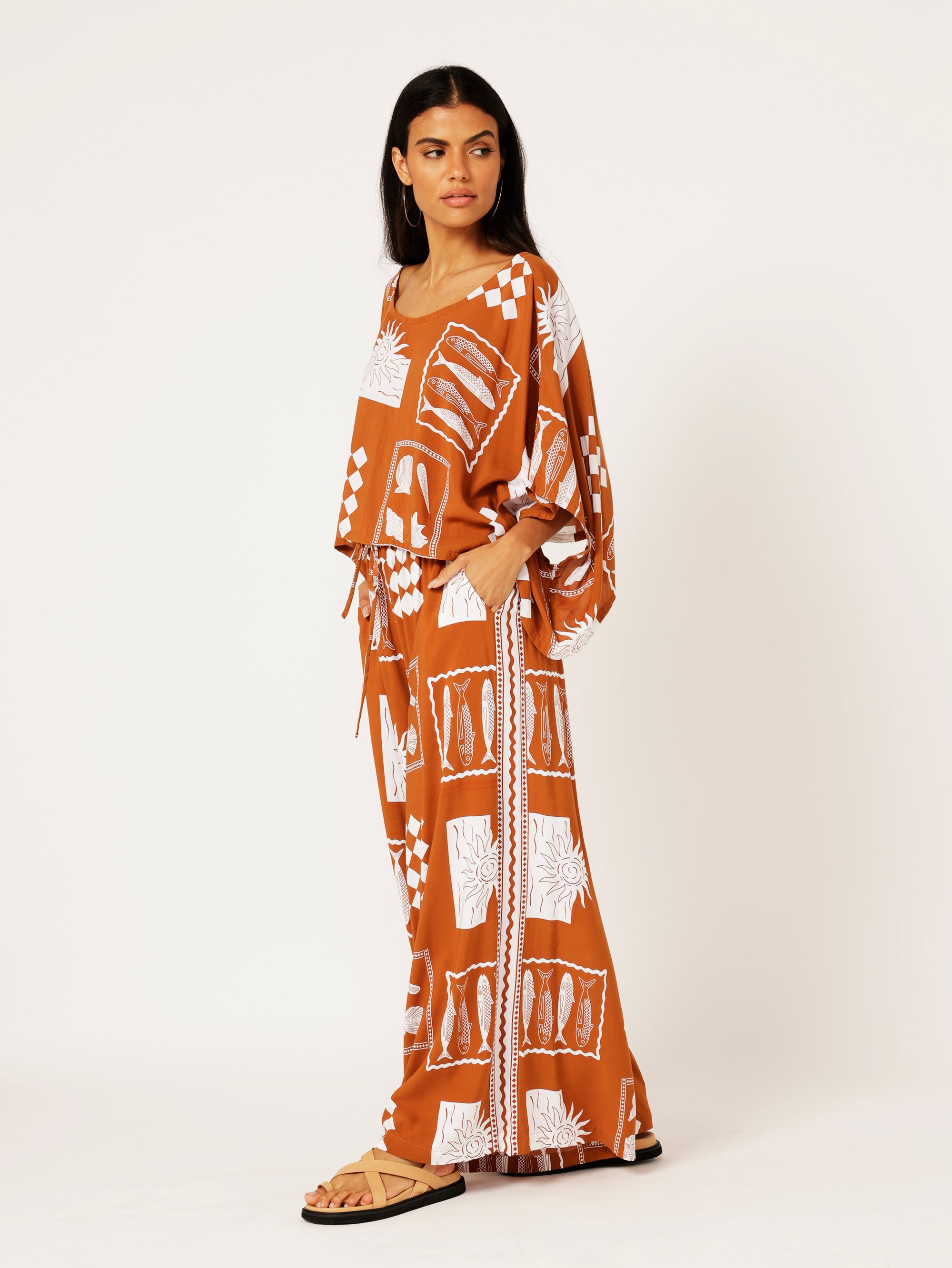 Palazzo Pant | Euro Cinnamon - Saffron Road