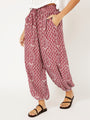 Balloon Pant | Plum Block Print - Saffron Road