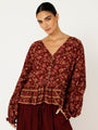 Margot Blouse| Vintage Wine - Saffron Road
