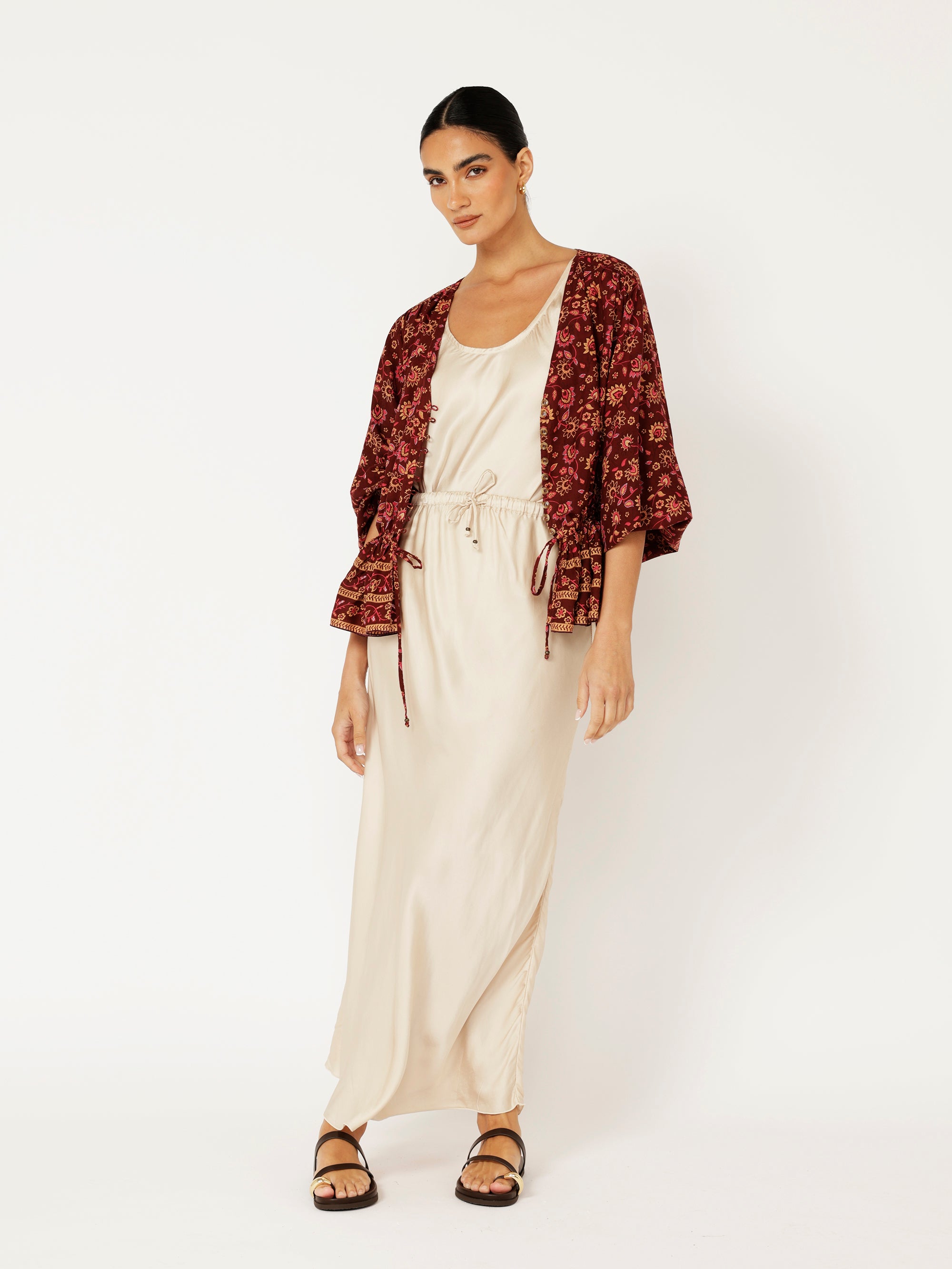 Margot Blouse| Vintage Wine - Saffron Road