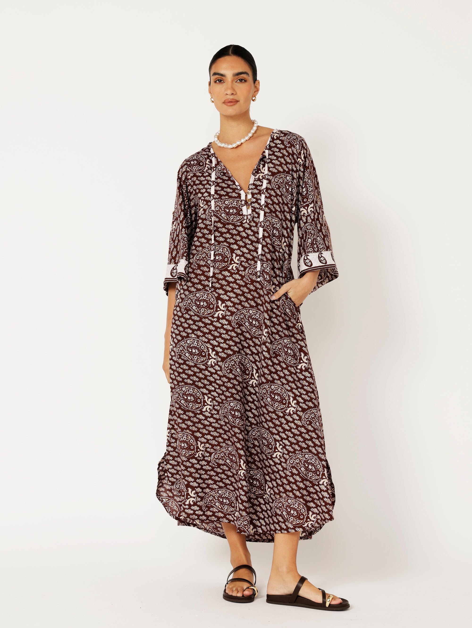 Jetset Dreamer | Chocolate Block Print - Saffron Road
