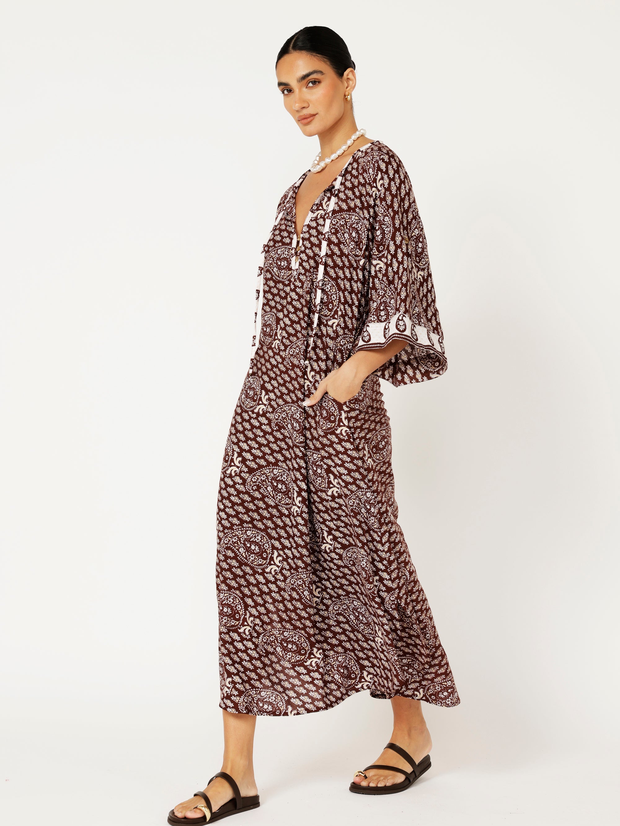 Jetset Dreamer | Chocolate Block Print - Saffron Road