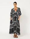 Meredith Dress | Black and White Heritage Floral