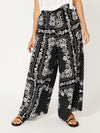 Palazzo Pant | Black and White Heritage Floral