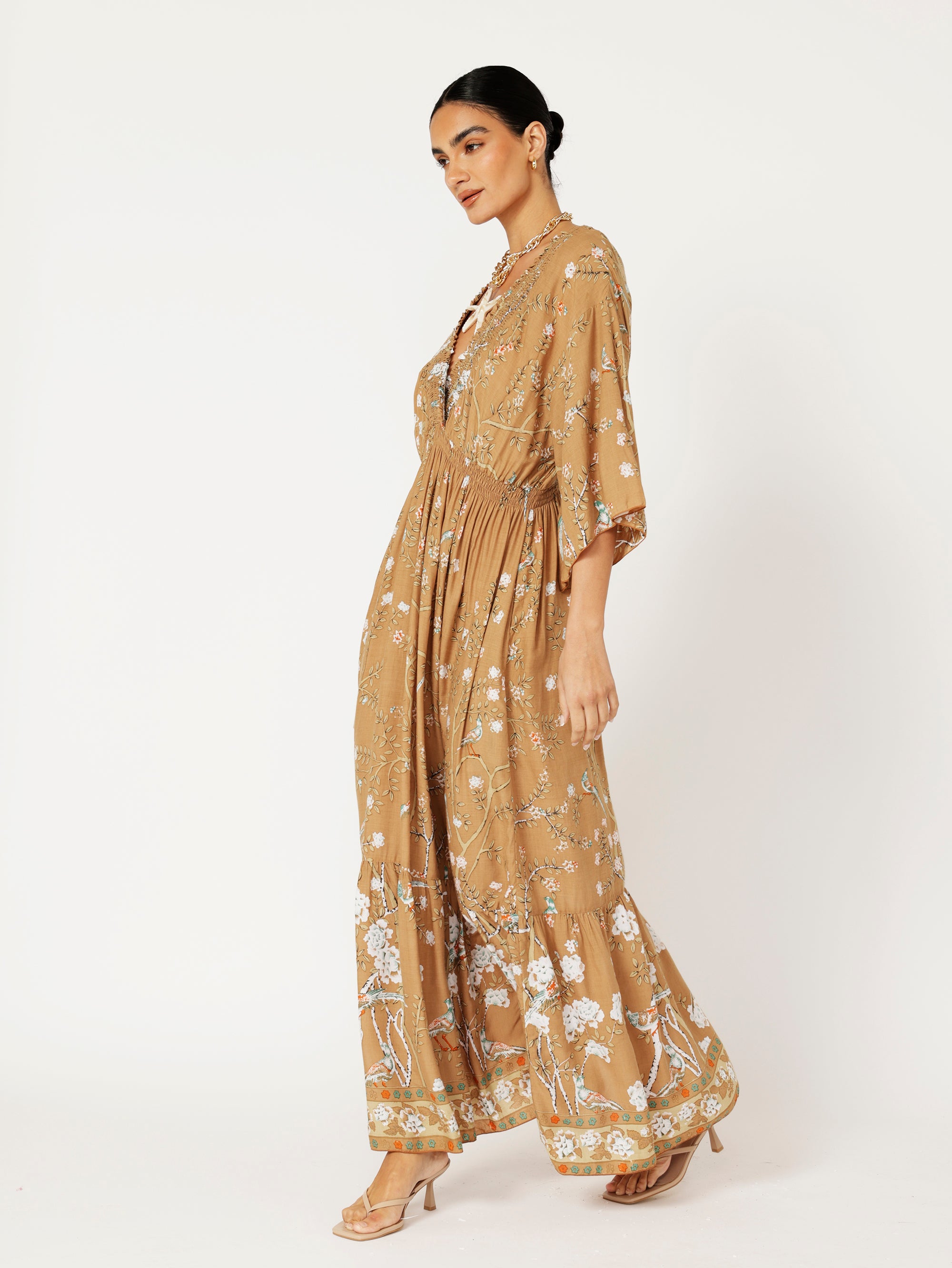 Barcelona Dress | Golden Lovebird - Saffron Road