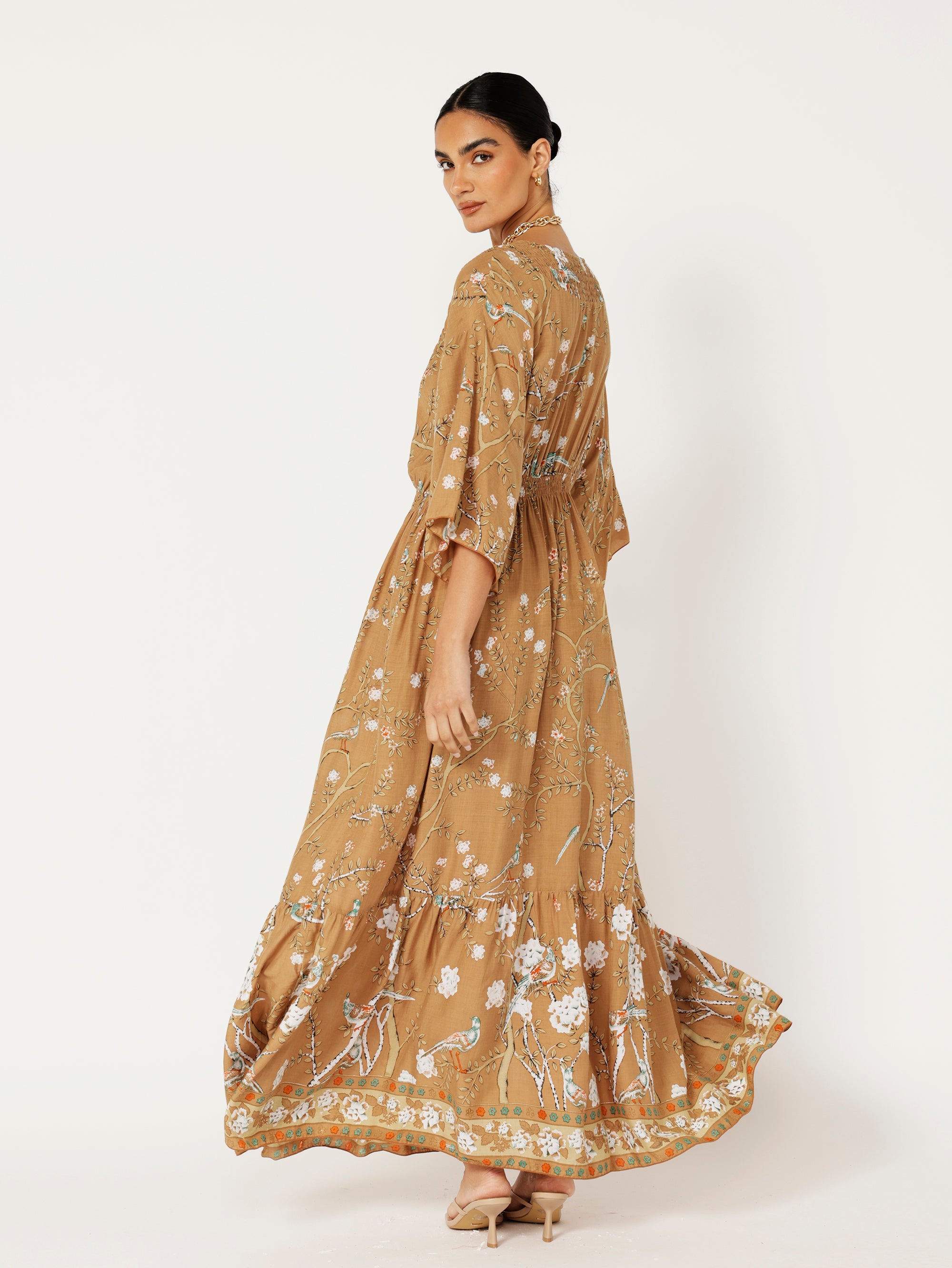 Barcelona Dress | Golden Lovebird - Saffron Road