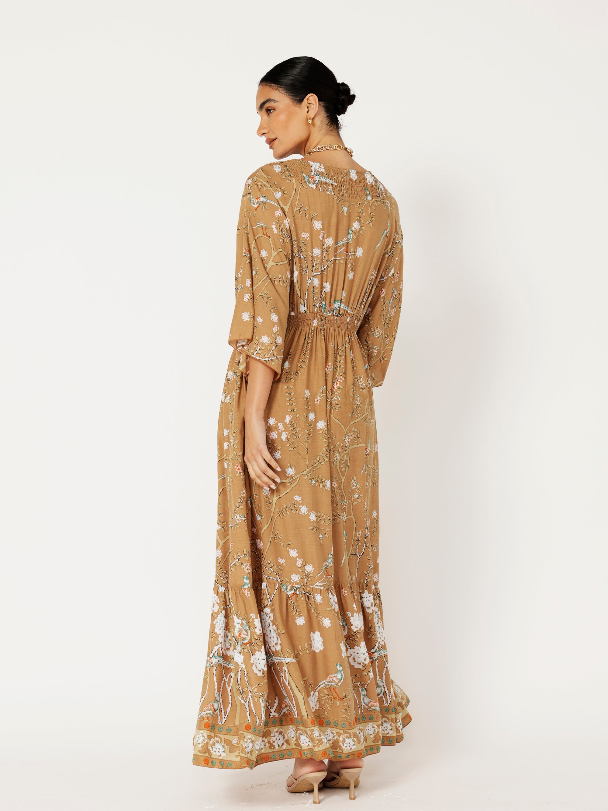 Barcelona Dress | Golden Lovebird - Saffron Road