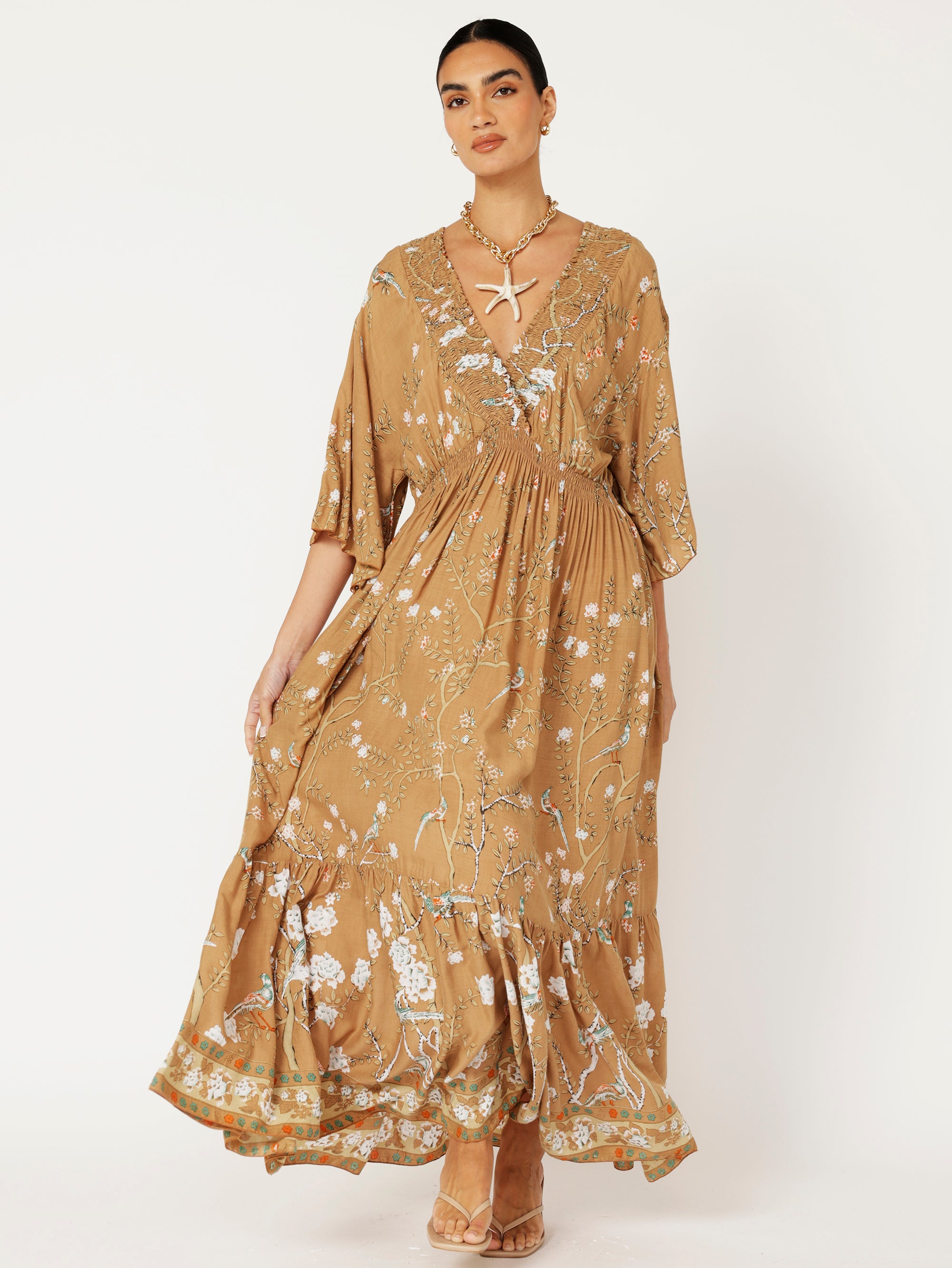 Barcelona Dress | Golden Lovebird - Saffron Road
