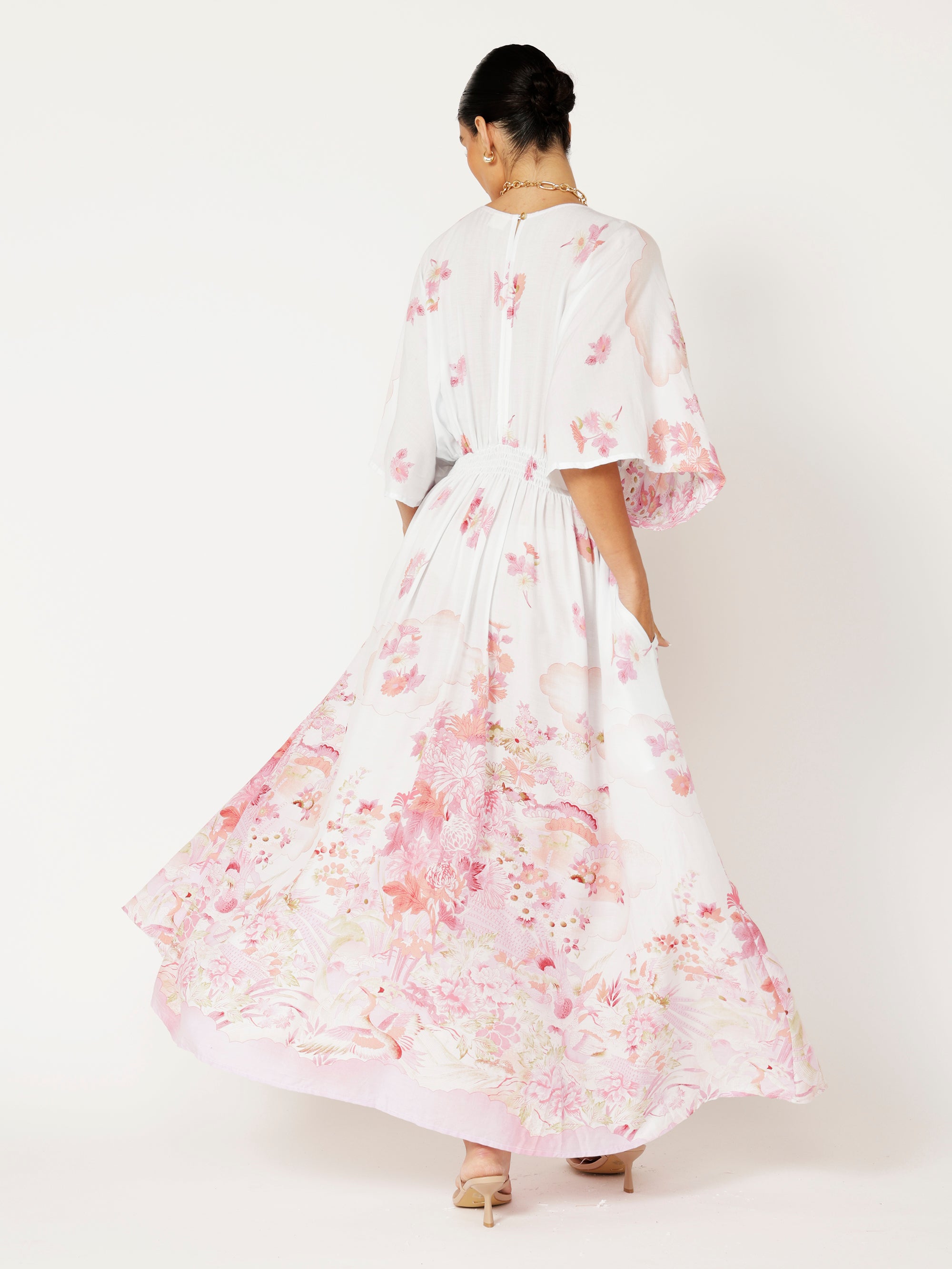 Meredith Dress | Tokyo Petals - Saffron Road
