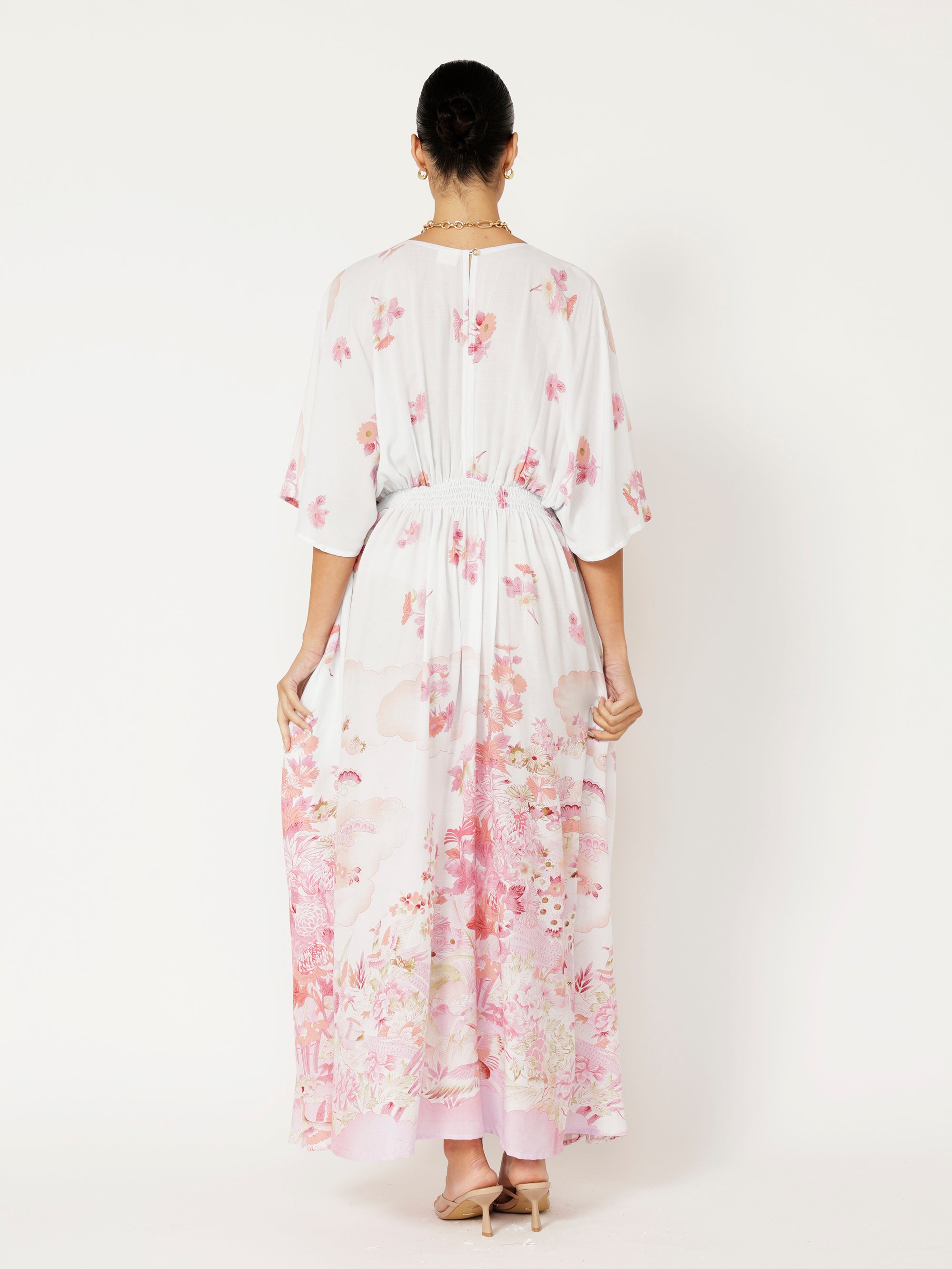 Meredith Dress | Tokyo Petals - Saffron Road