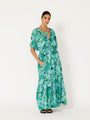 Barcelona Dress Maxi | Ocean Garden - Saffron Road