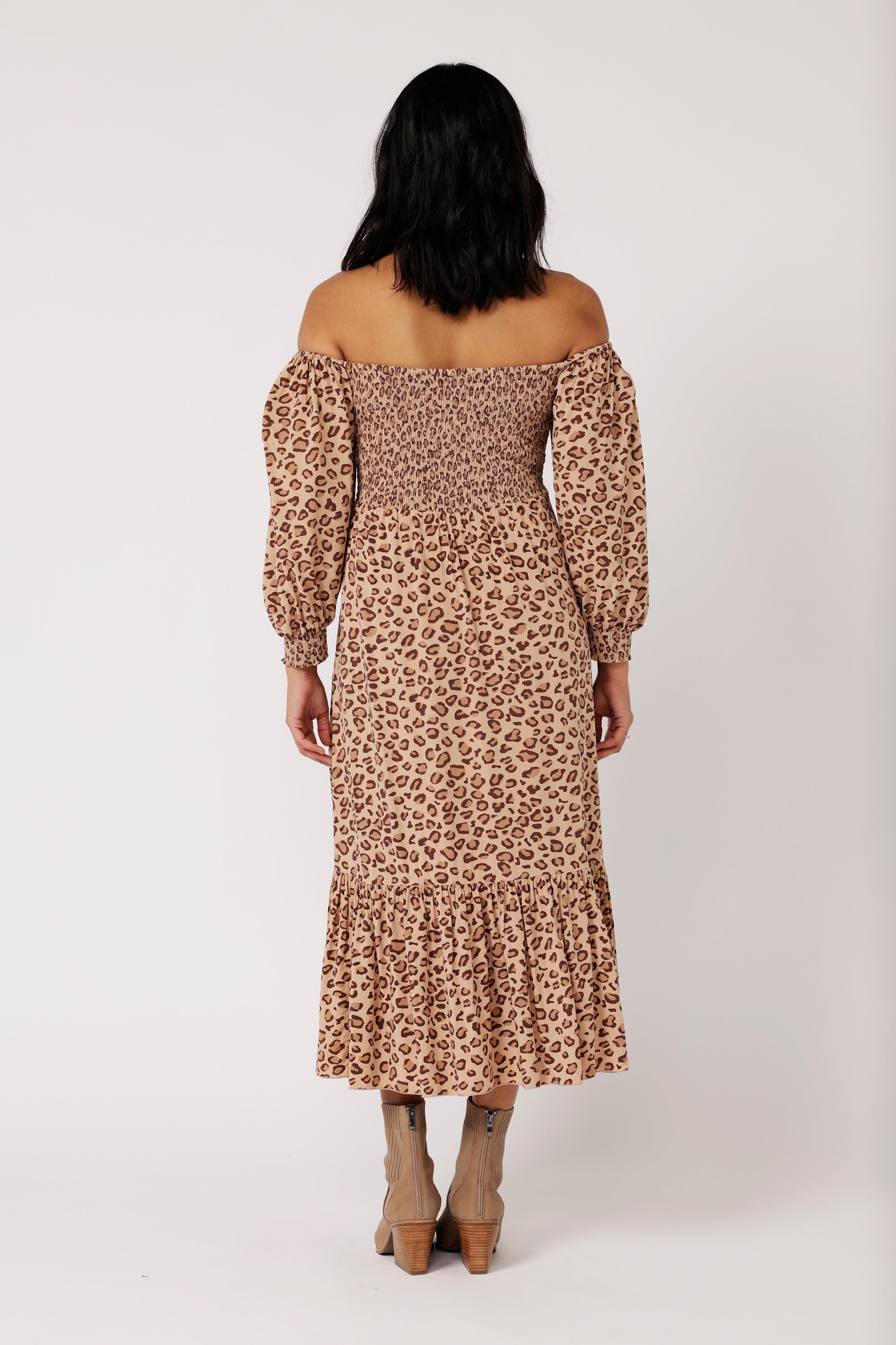 Harper Dress MAXI | Leopard - Saffron Road