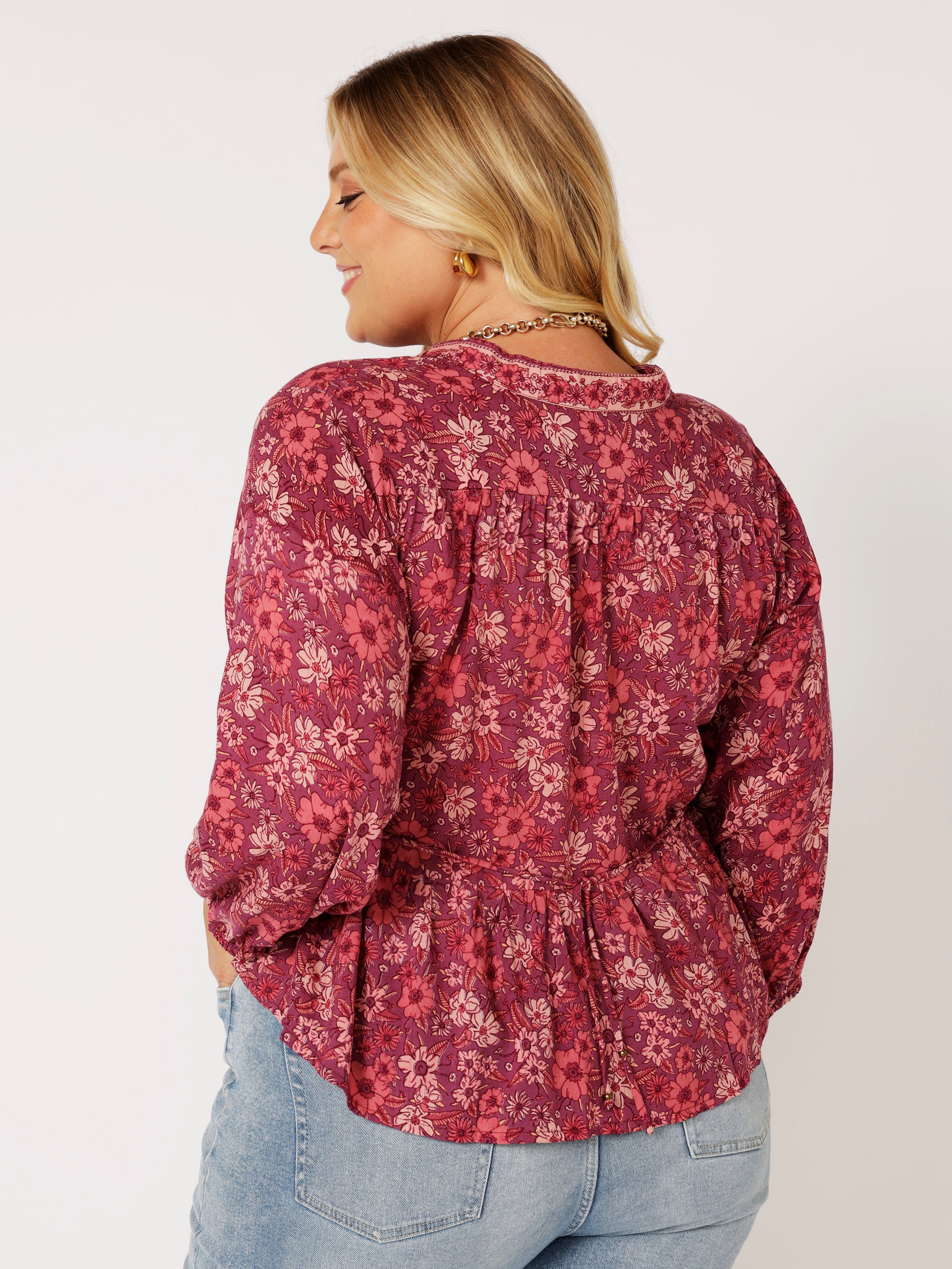 Jilly Blouse | Cherry Blossom - Saffron Road