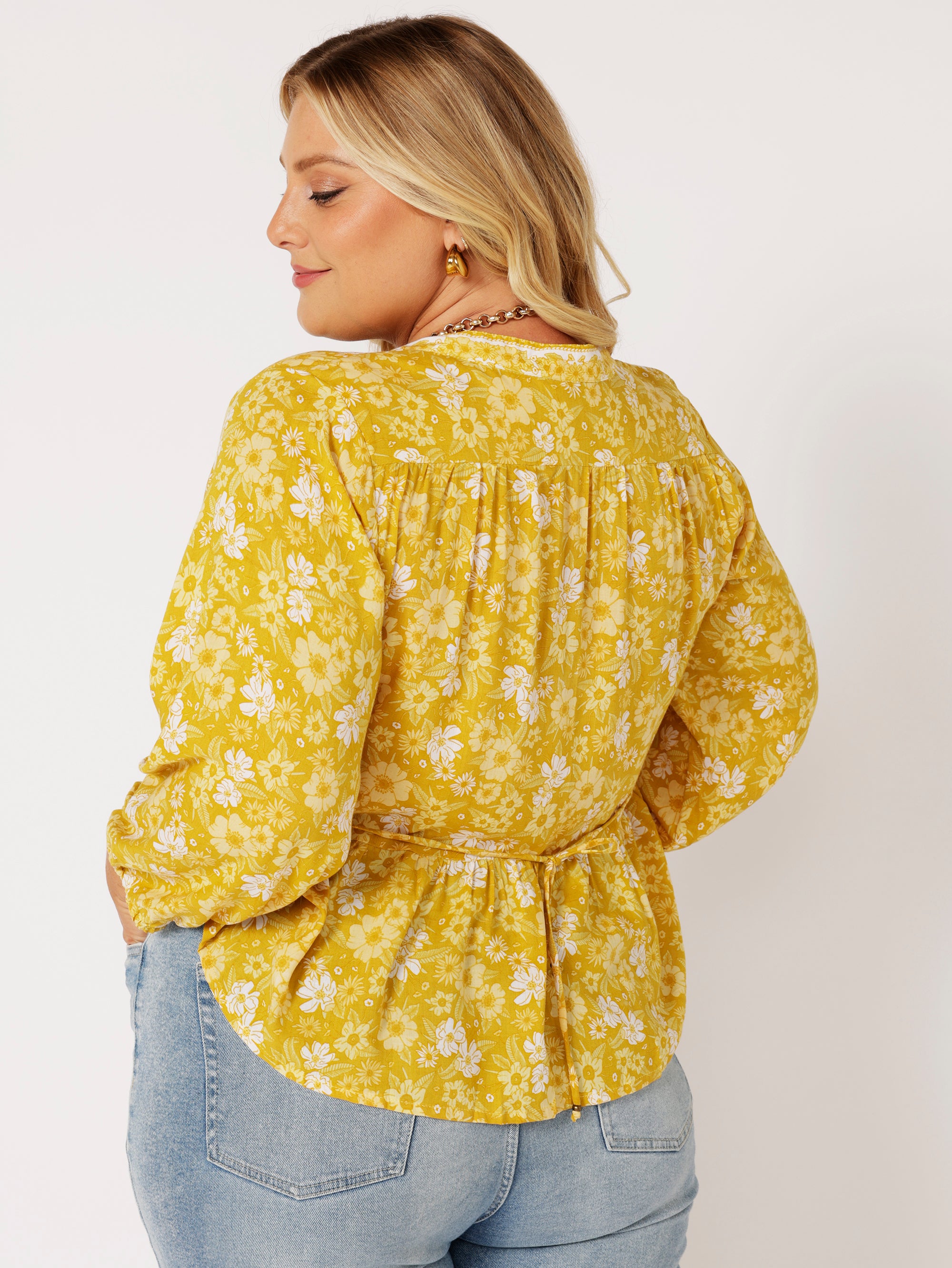 Jilly Blouse | Marigold - Saffron Road