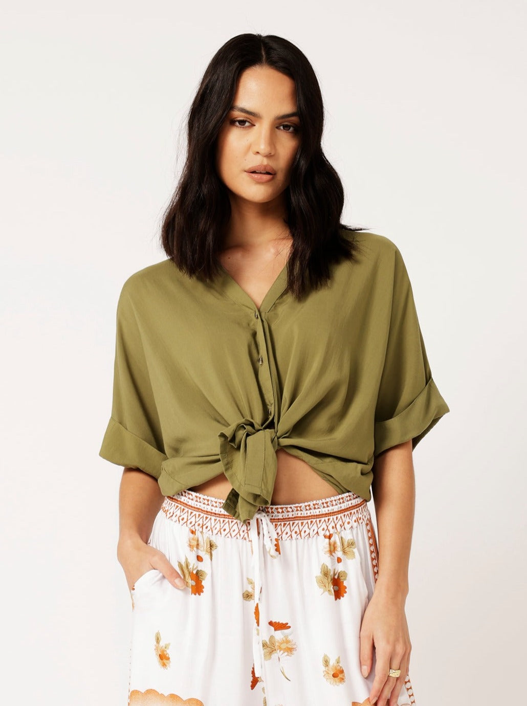 Madison Shirt | Olive - Saffron Road