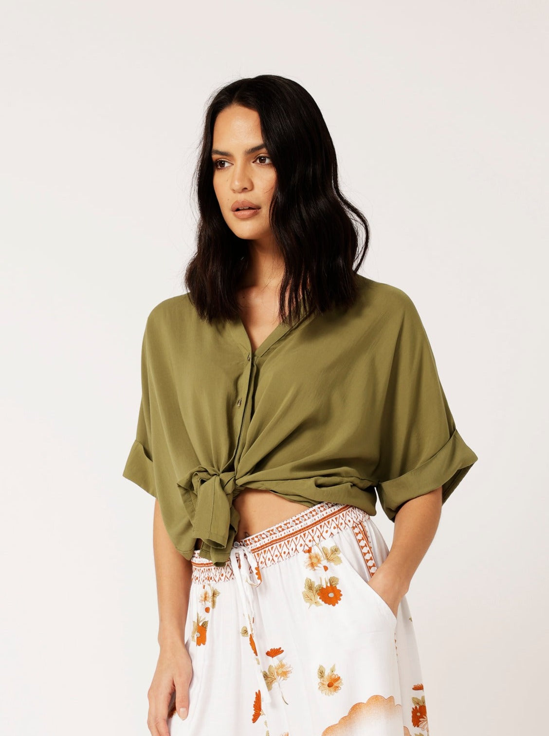 Madison Shirt | Olive - Saffron Road