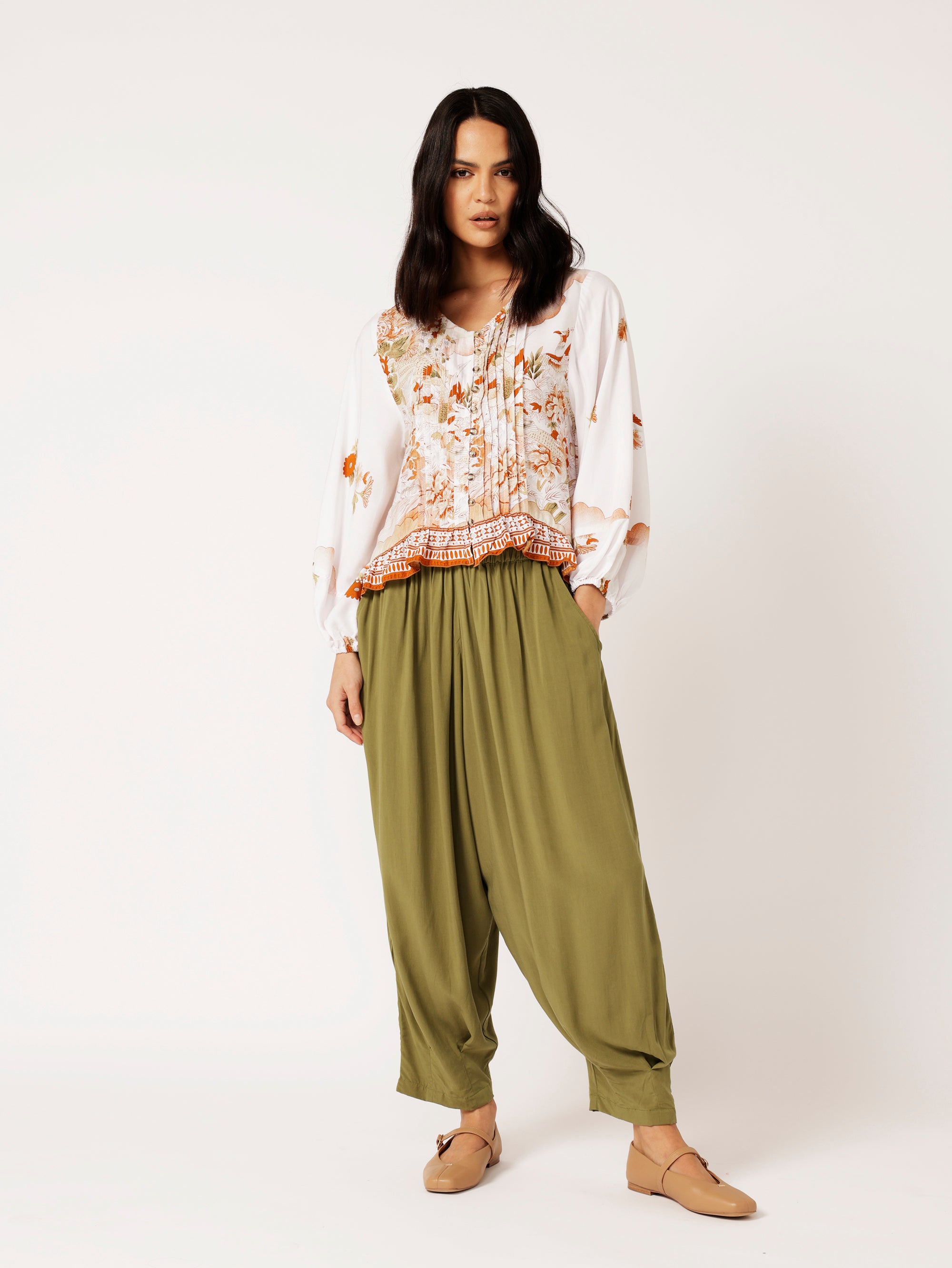 Lily Rose Top LS | Tokyo Cinnamon - Saffron Road