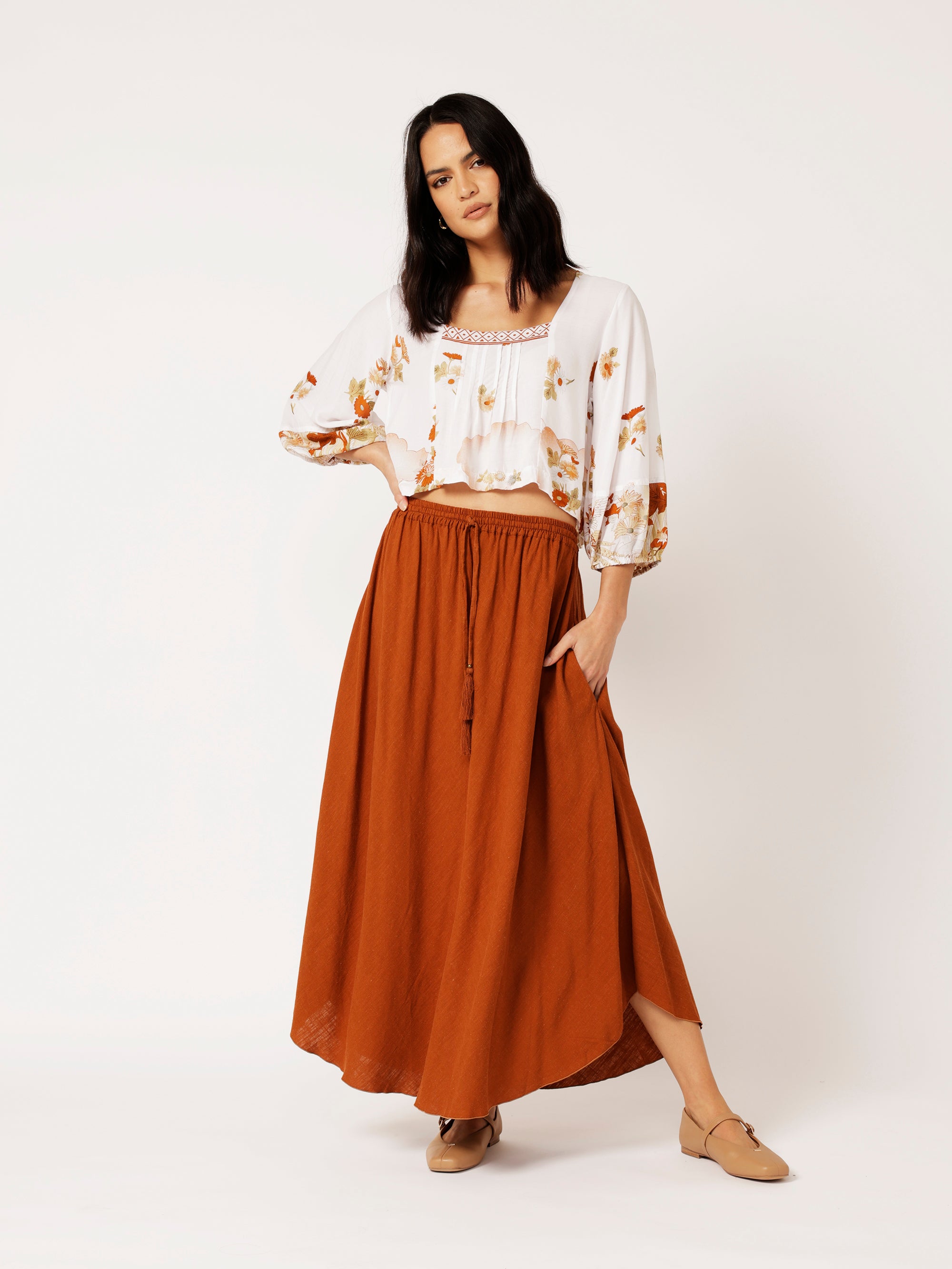 Lotus Flower Top | Tokyo Cinnamon - Saffron Road