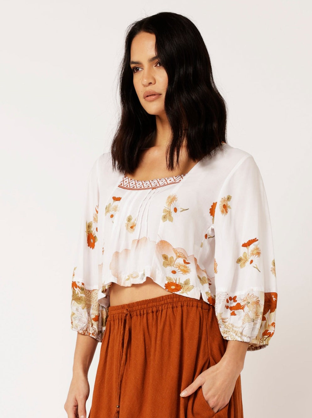 Lotus Flower Top | Tokyo Cinnamon - Saffron Road