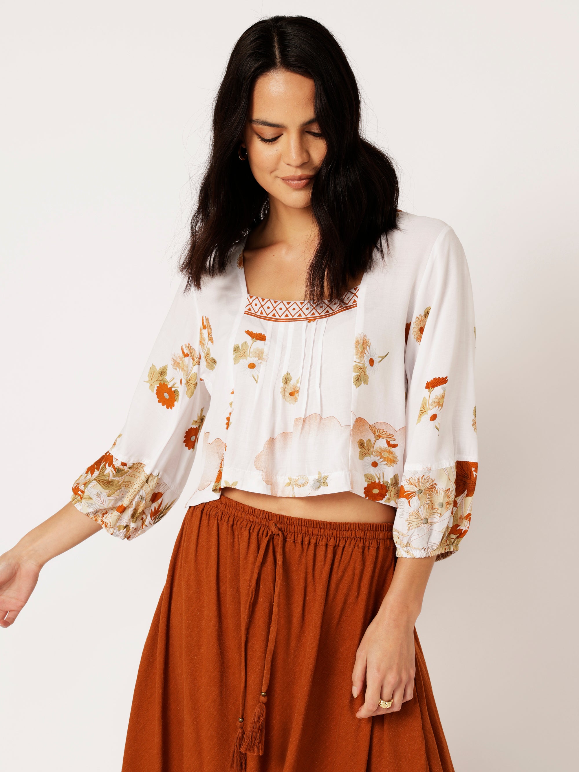 Lotus Flower Top | Tokyo Cinnamon - Saffron Road