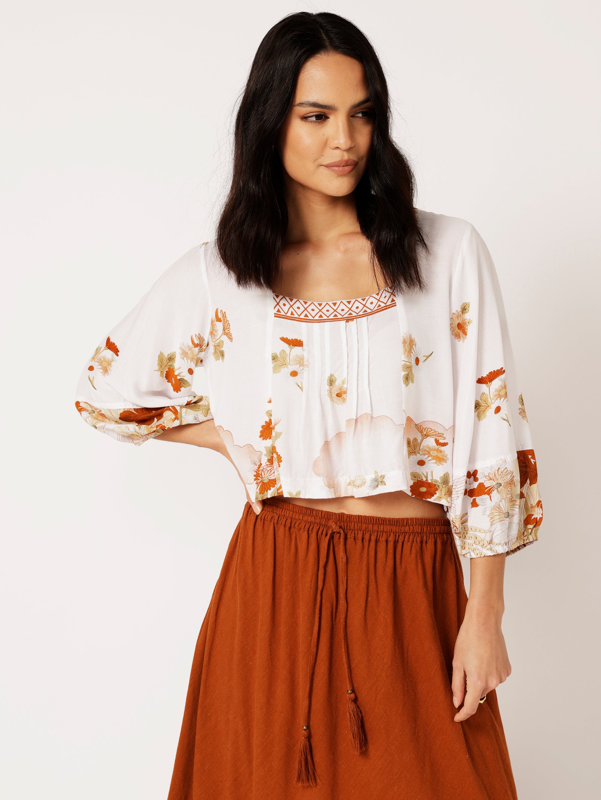 Lotus Flower Top | Tokyo Cinnamon - Saffron Road