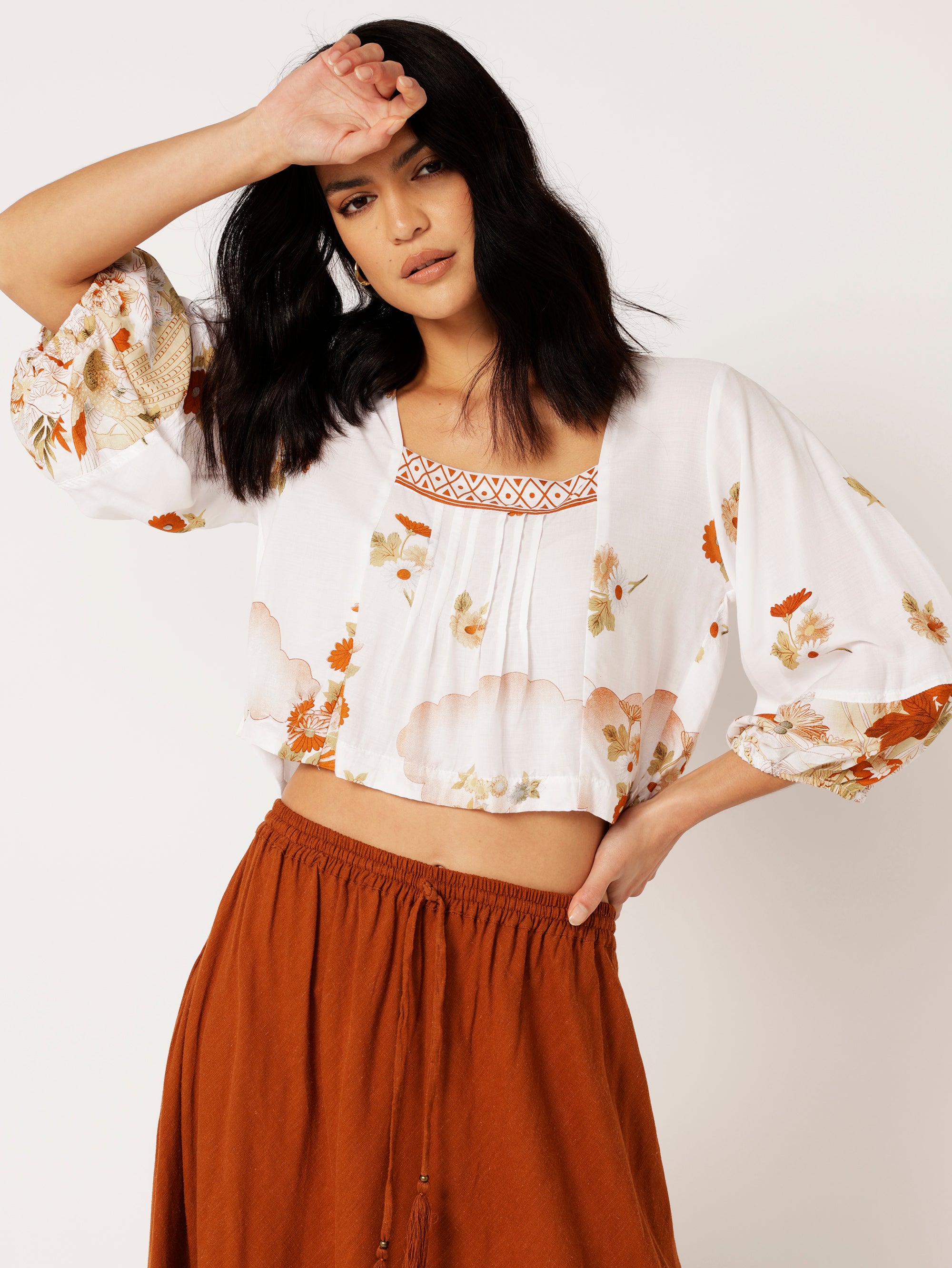 Lotus Flower Top | Tokyo Cinnamon - Saffron Road