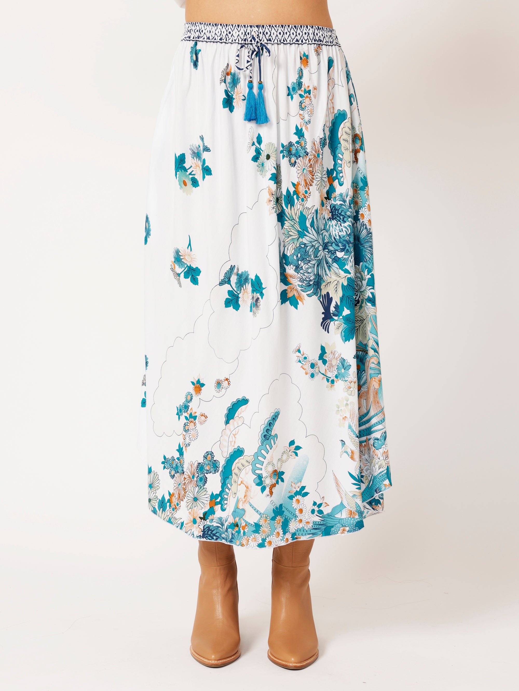 Elsa Skirt | Tokyo Teal - Saffron Road
