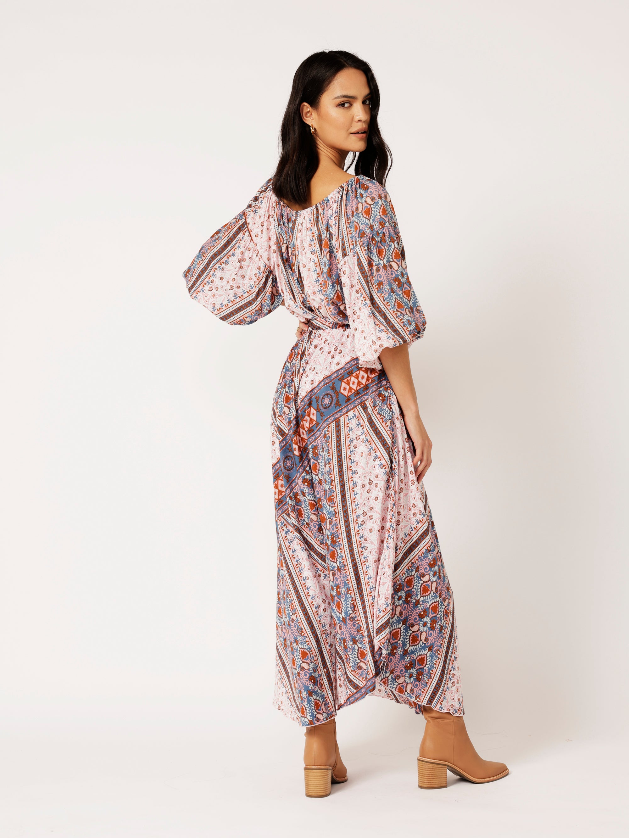 Saffron Road Poets Blouse Bluebell Tapestry