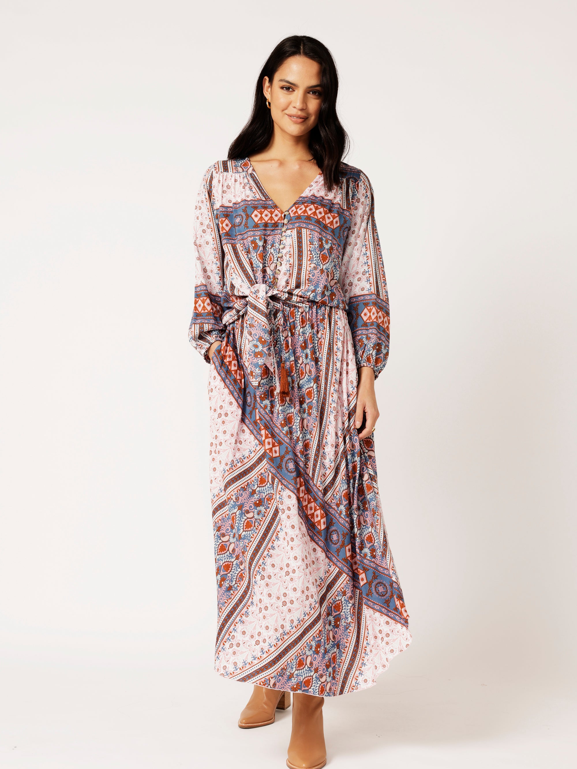Jasmine Tie Top | Bluebell Tapestry - Saffron Road