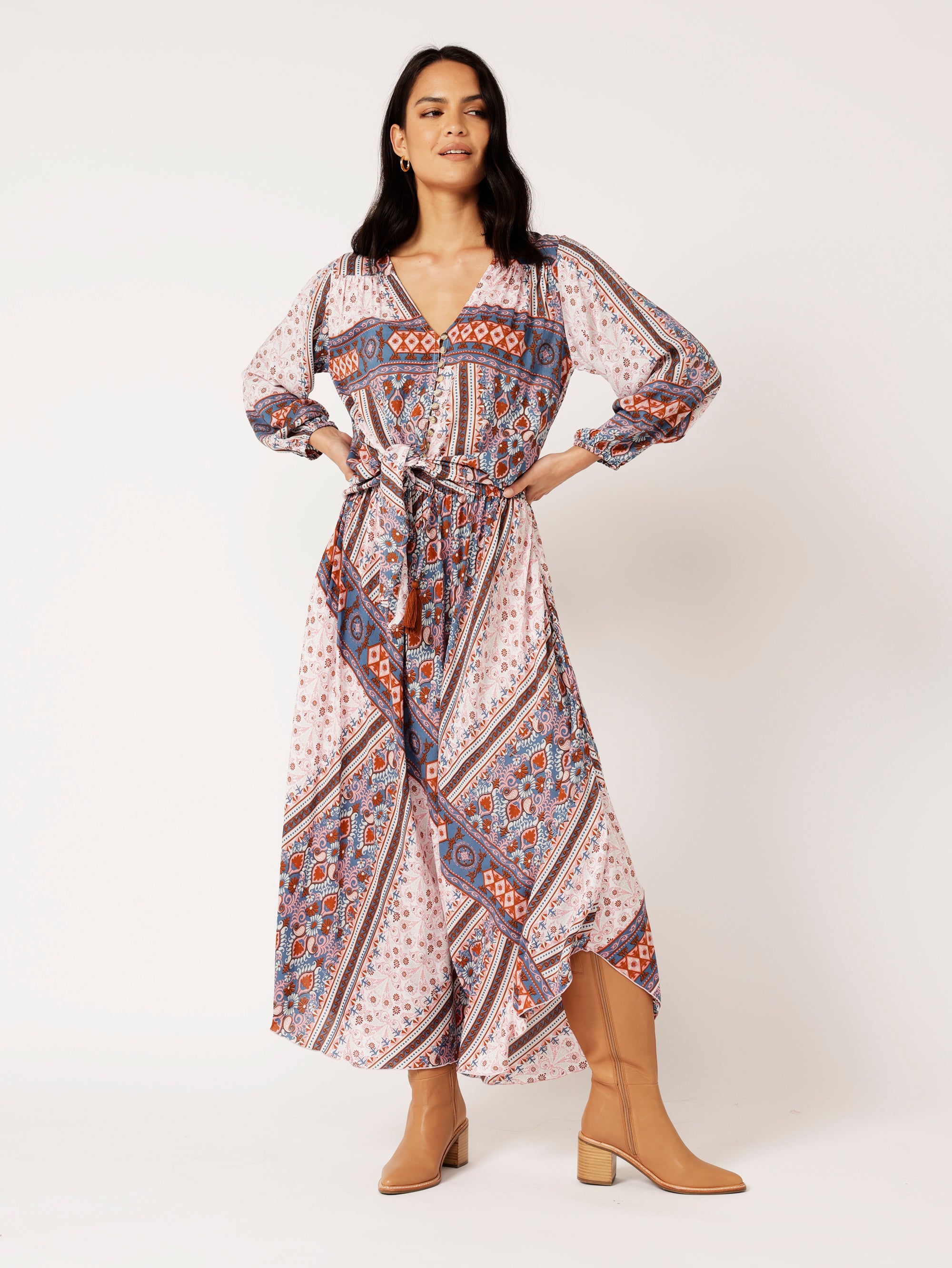 Jasmine Tie Top | Bluebell Tapestry - Saffron Road