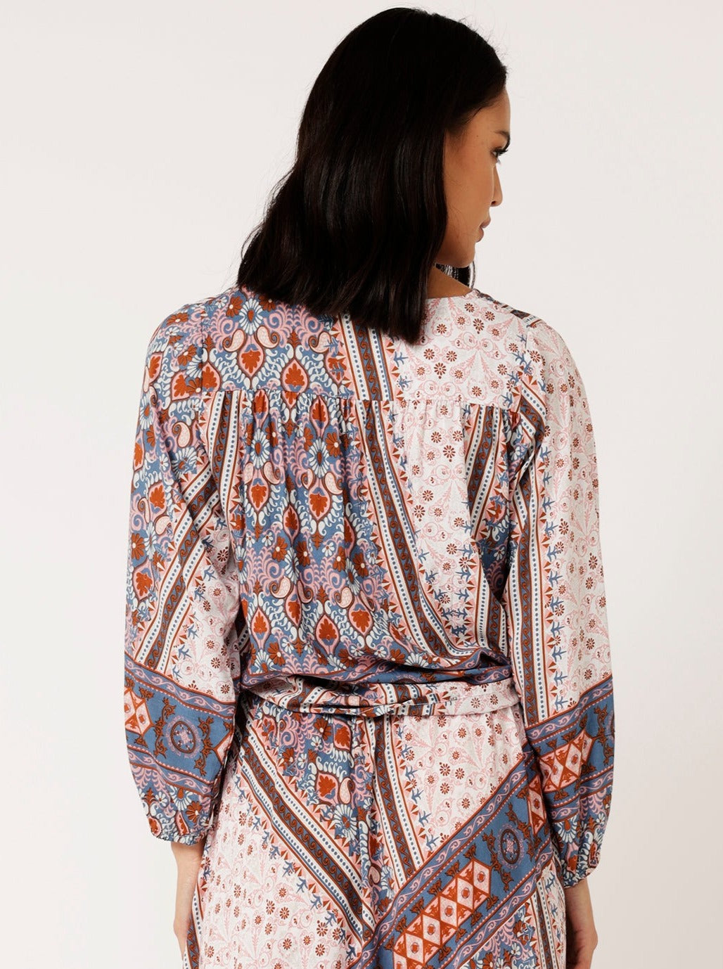 Jasmine Tie Top | Bluebell Tapestry - Saffron Road