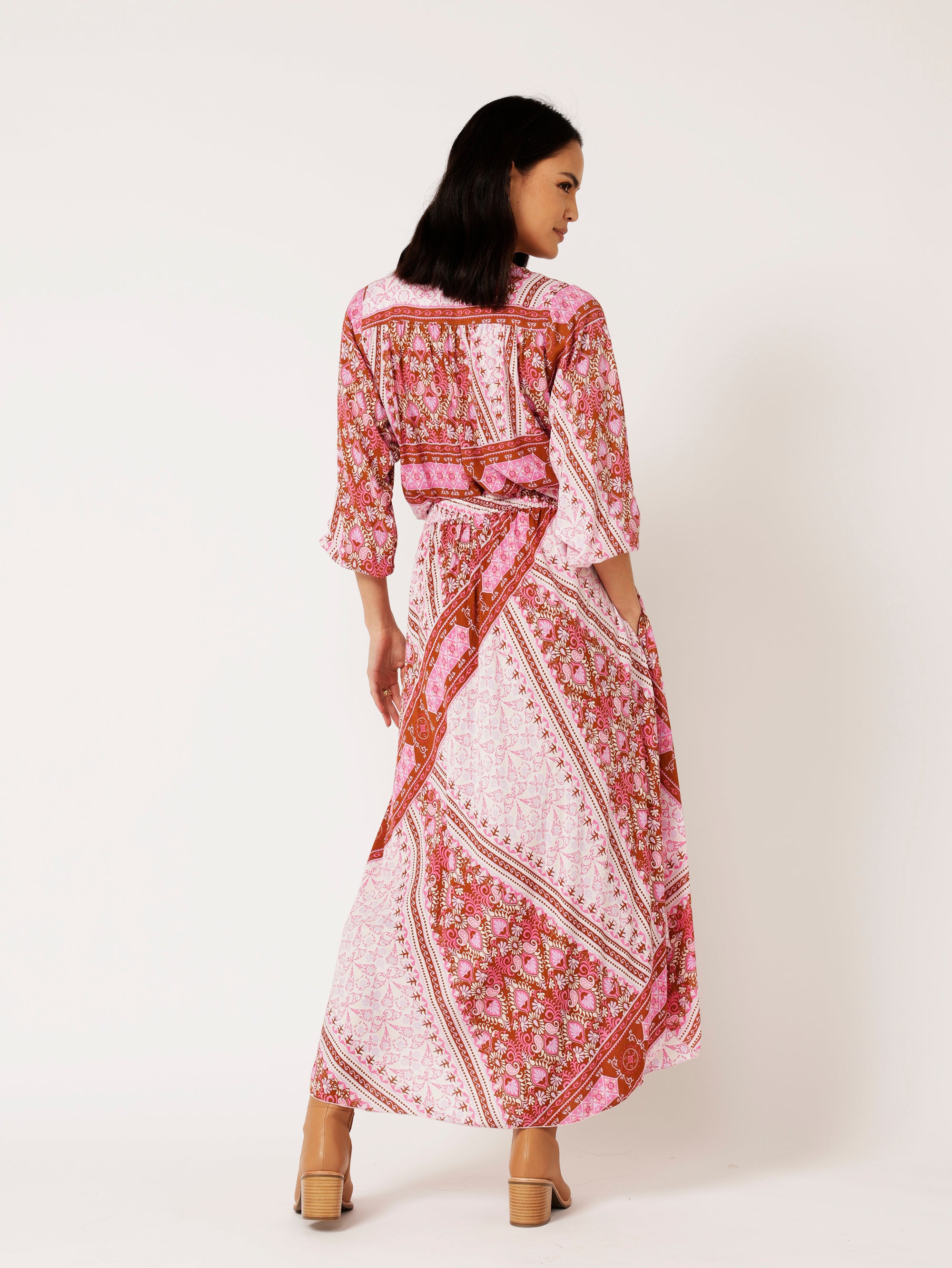 Jasmine Tie Top | Rose Tapestry - Saffron Road