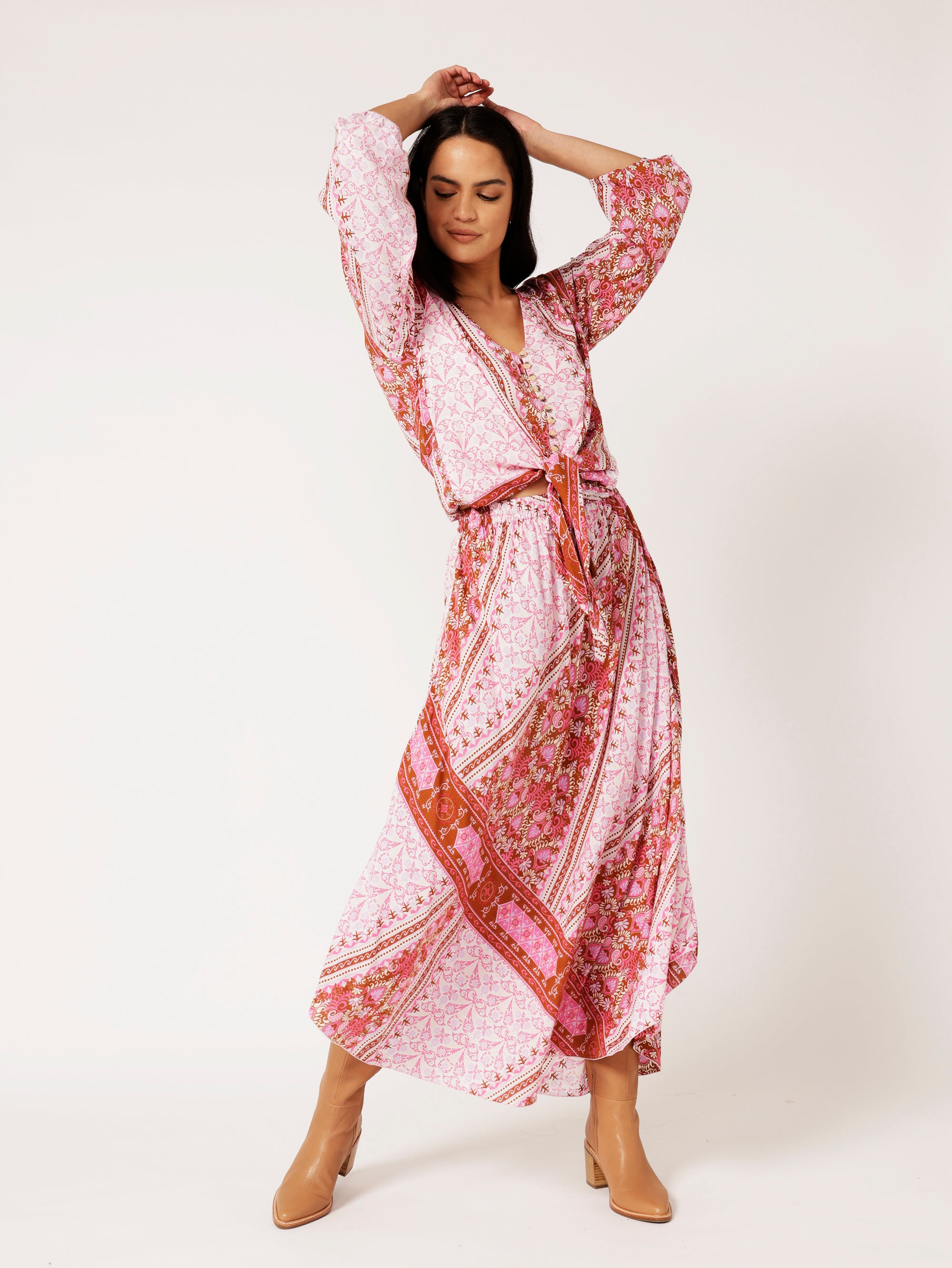Elsa Skirt | Rose Tapestry - Saffron Road