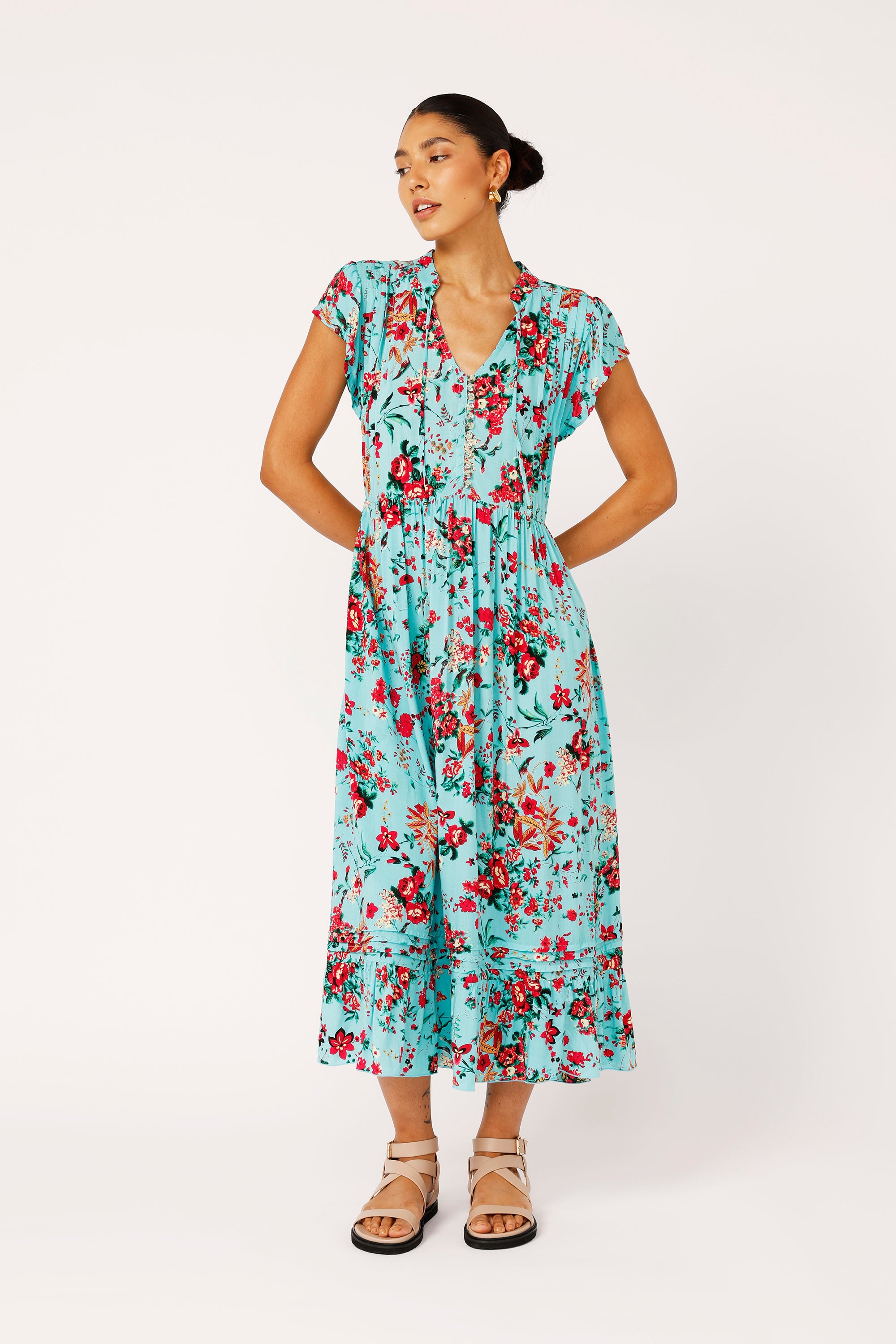 Juliette Dress MIDI | Antique Rose - Saffron Road