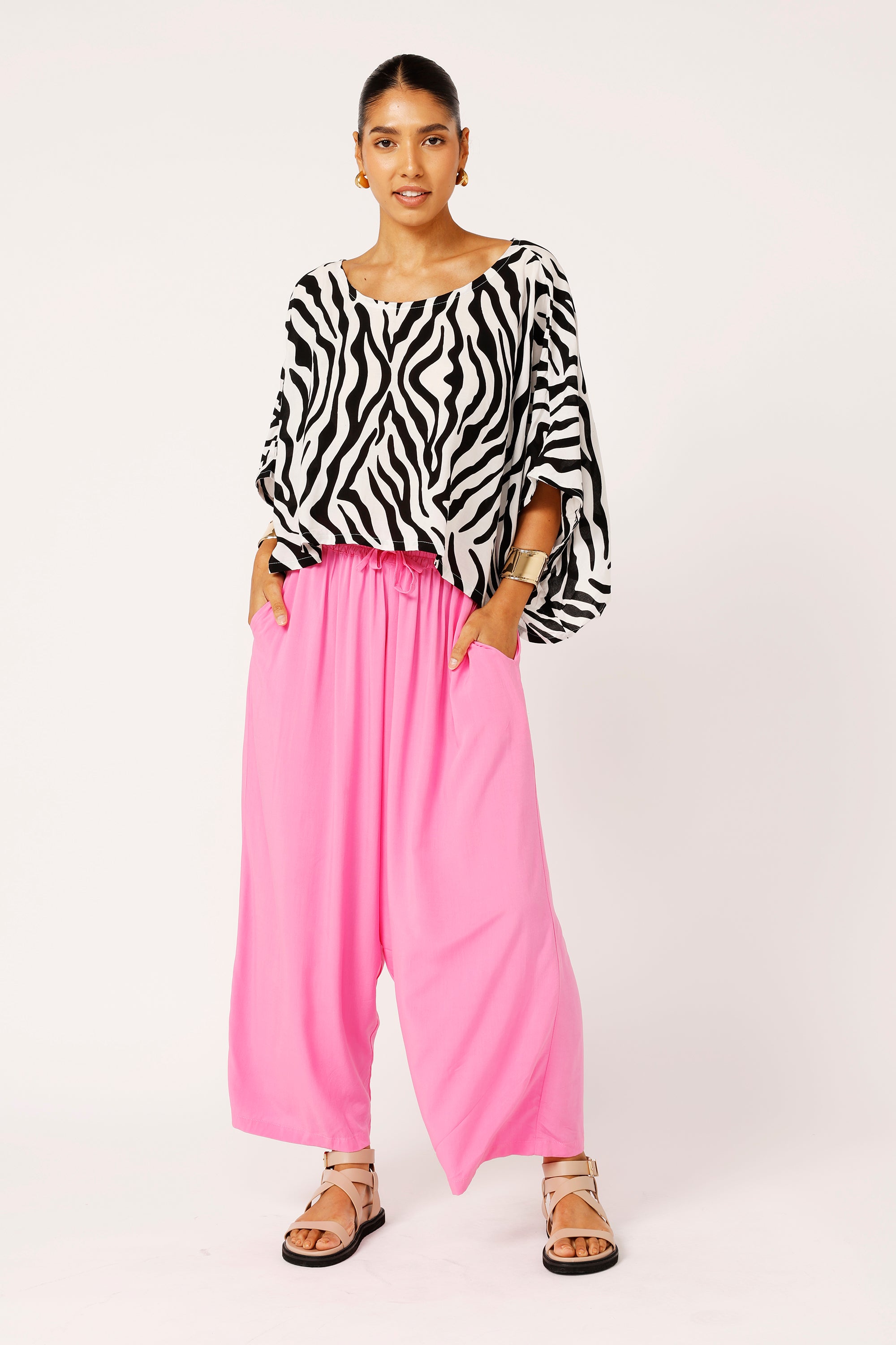 Nirvana Pant | Pink Flamingo - Saffron Road