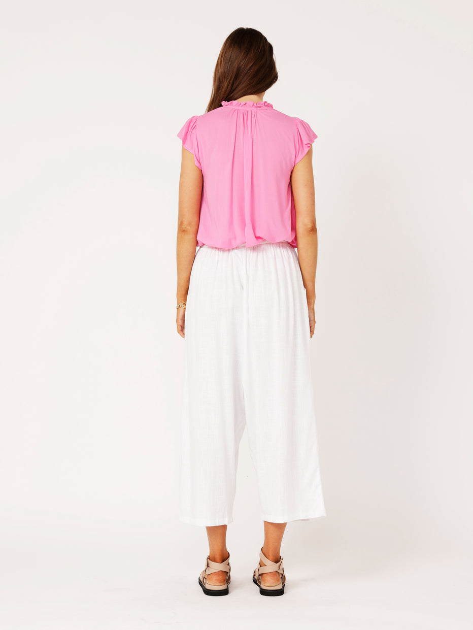 Saffron Road Freddie Blouse Pink Flamingo