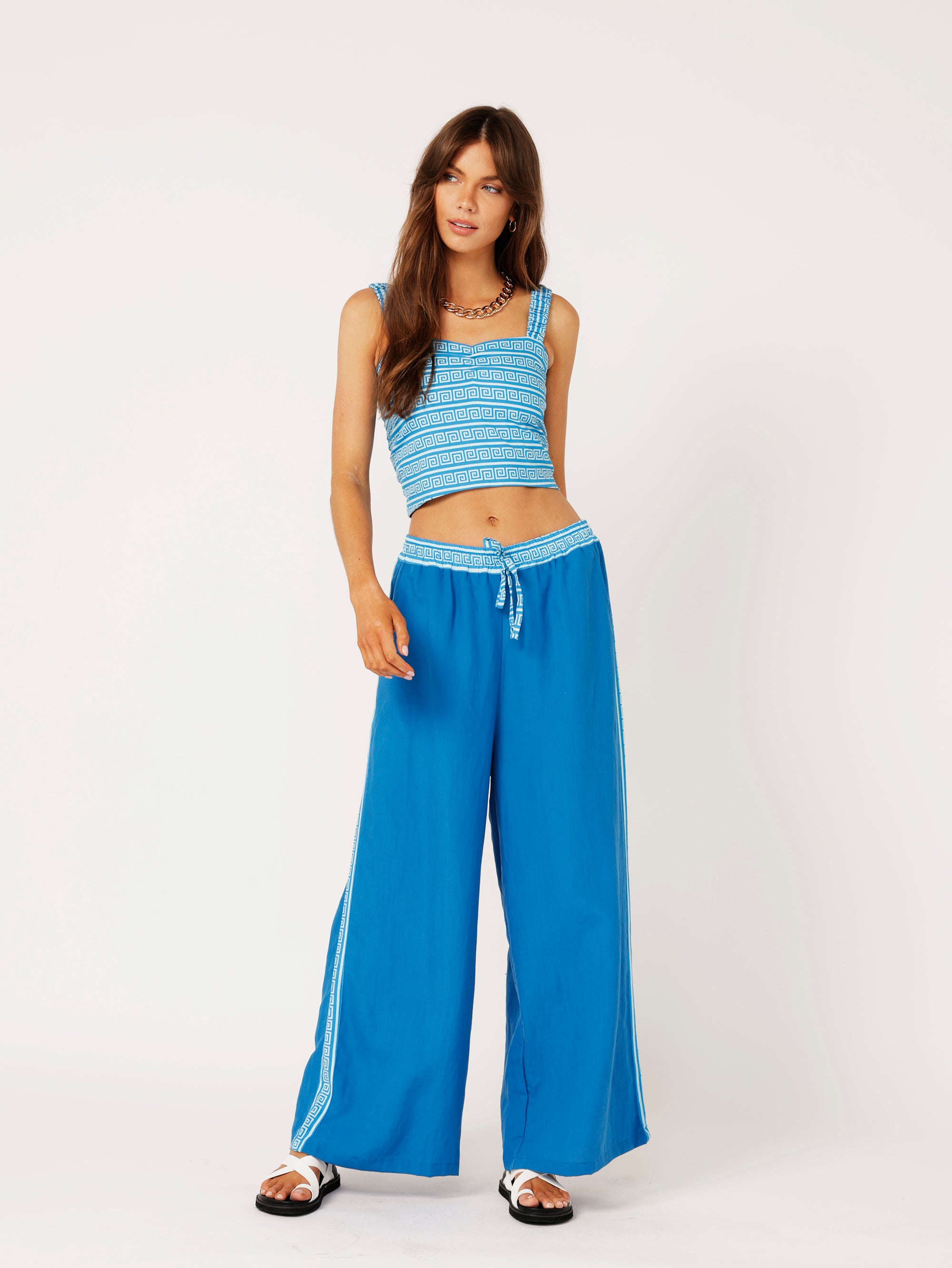 Bralette | Cobalt Blue | Linen - Saffron Road