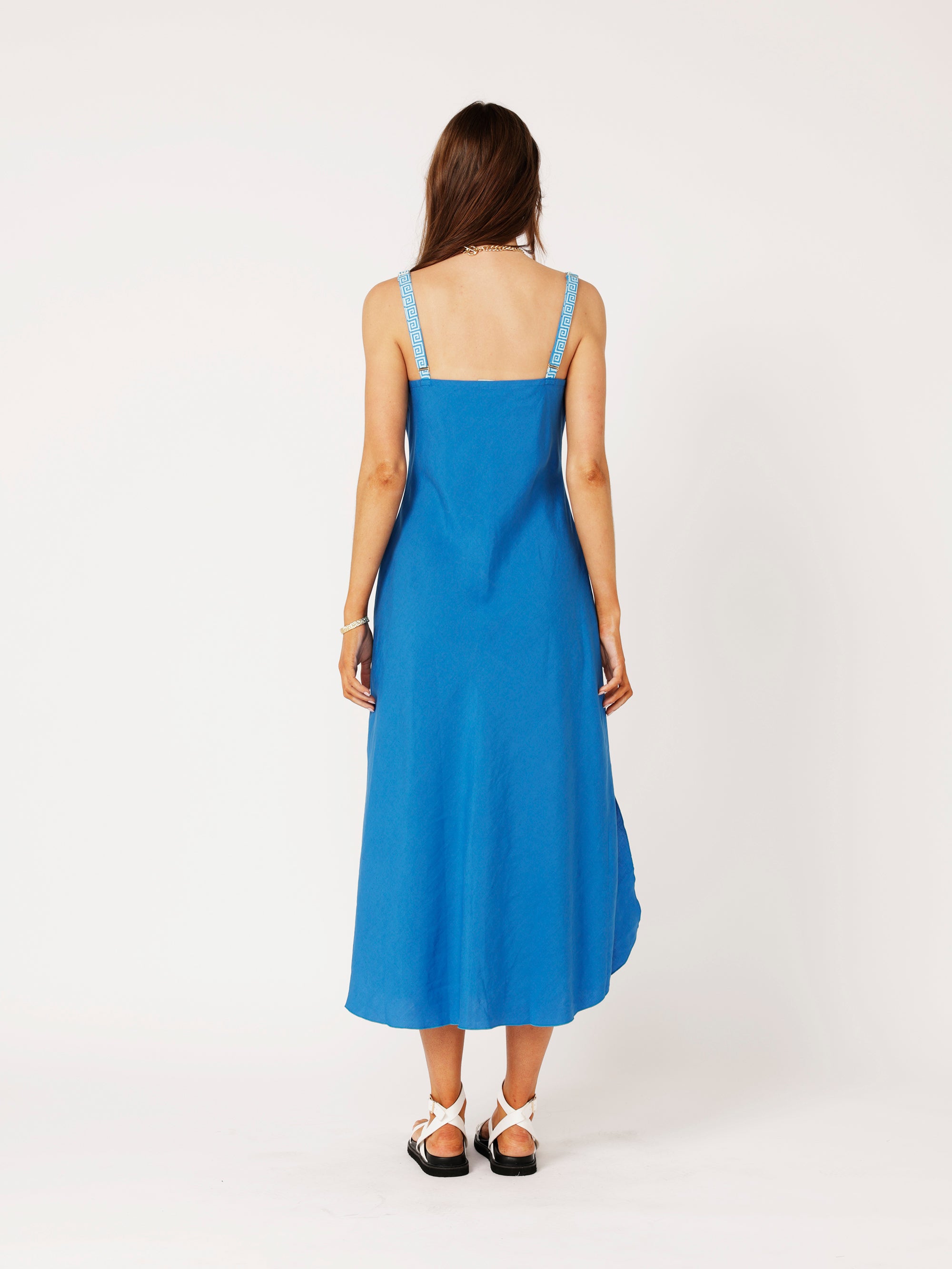 Slip Dress MAXI | Cobalt Blue | Tencel Linen - Saffron Road