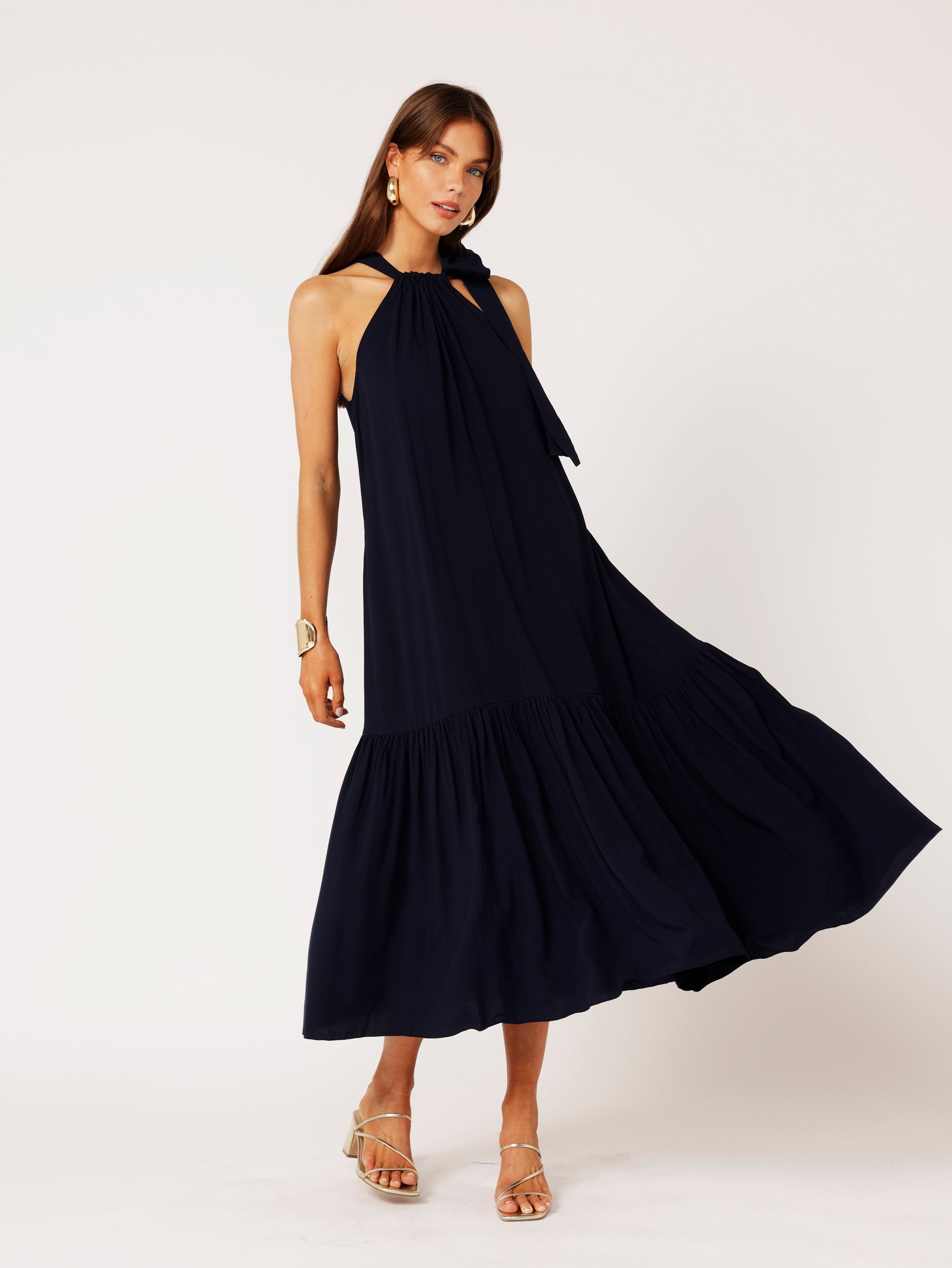 Saffron Road Resort Dress Maxi Dress Navy