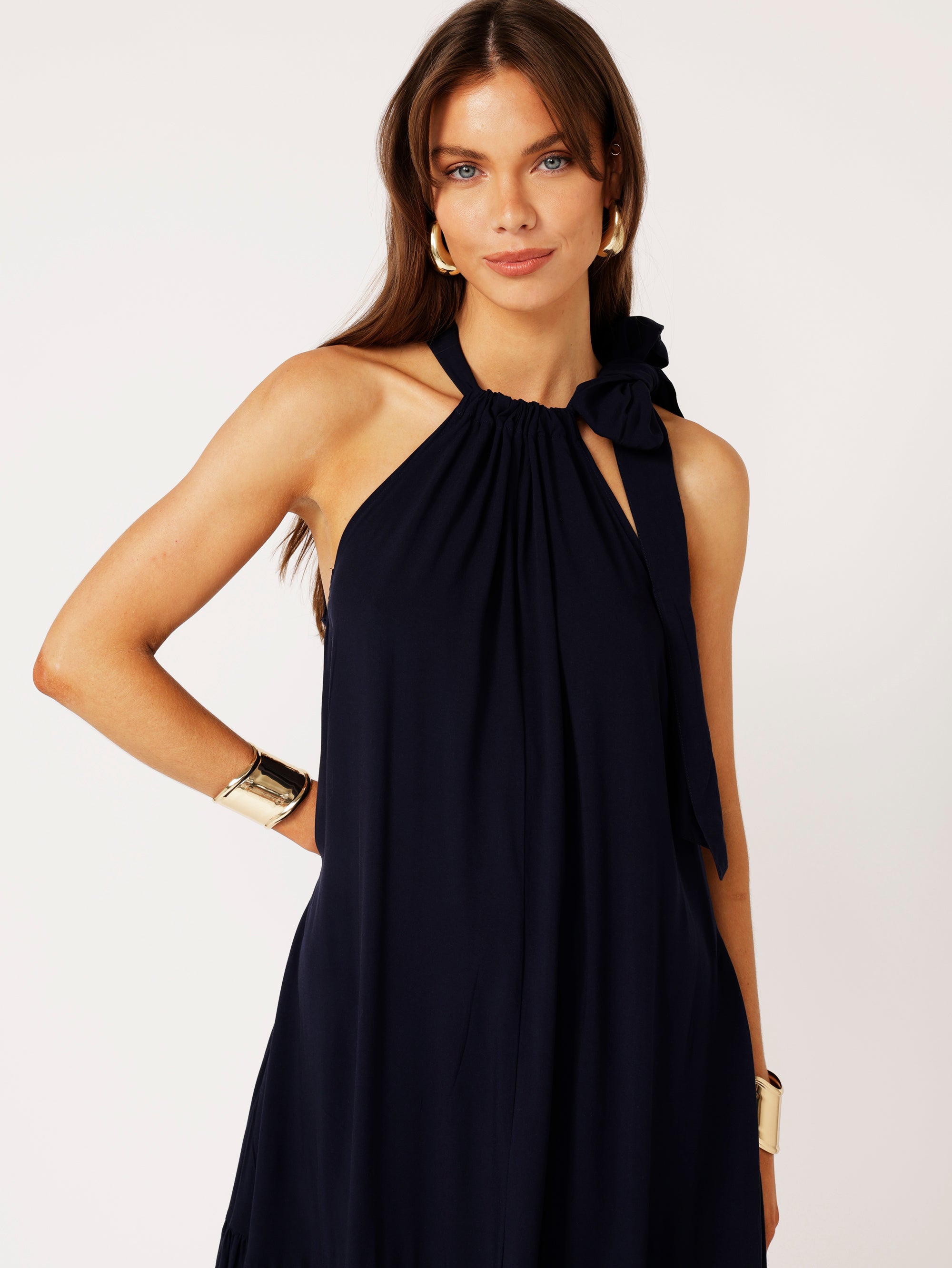 Saffron Road Resort Dress Maxi Dress Navy