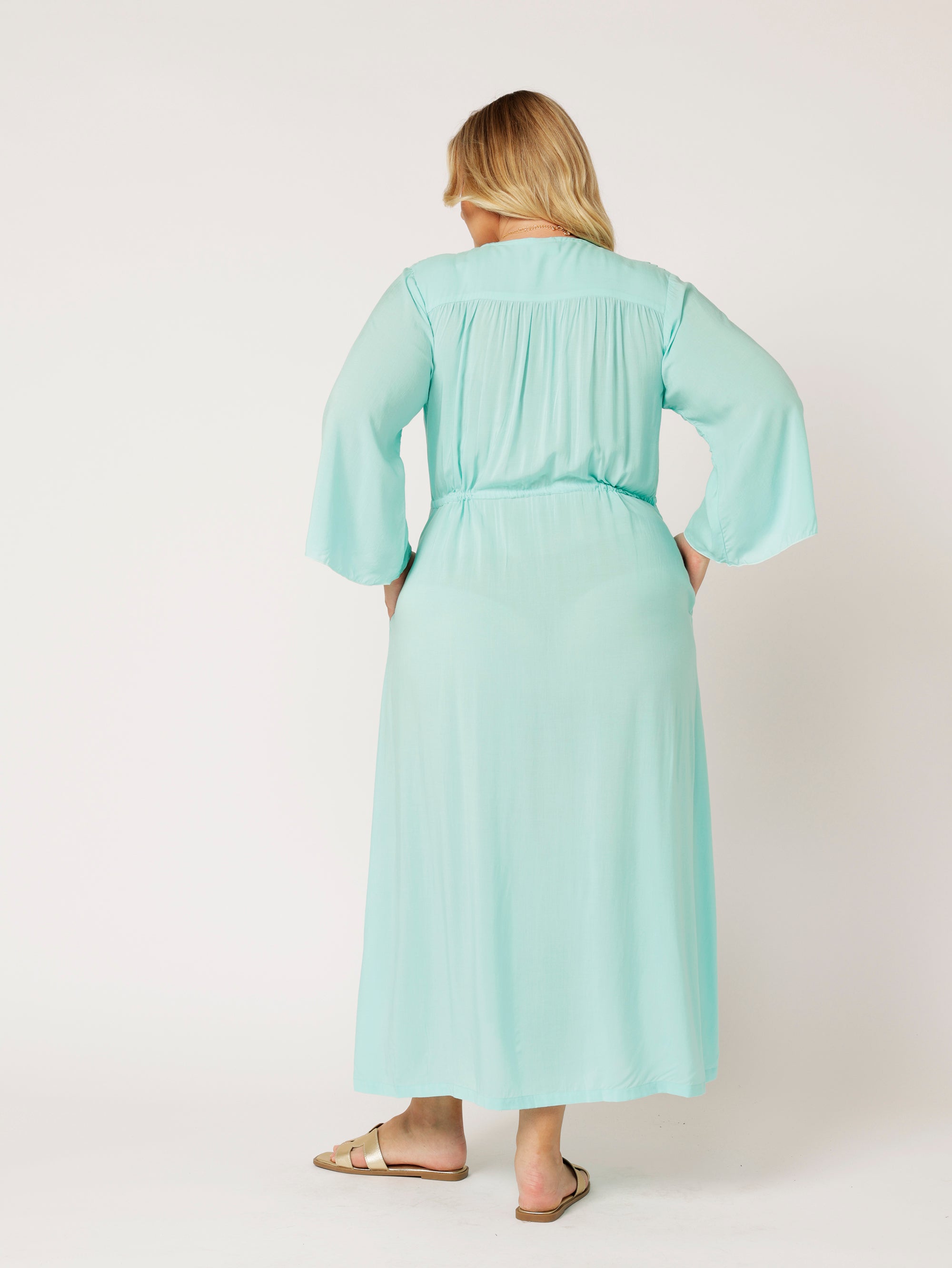 Duster Dress | Turquoise - Saffron Road