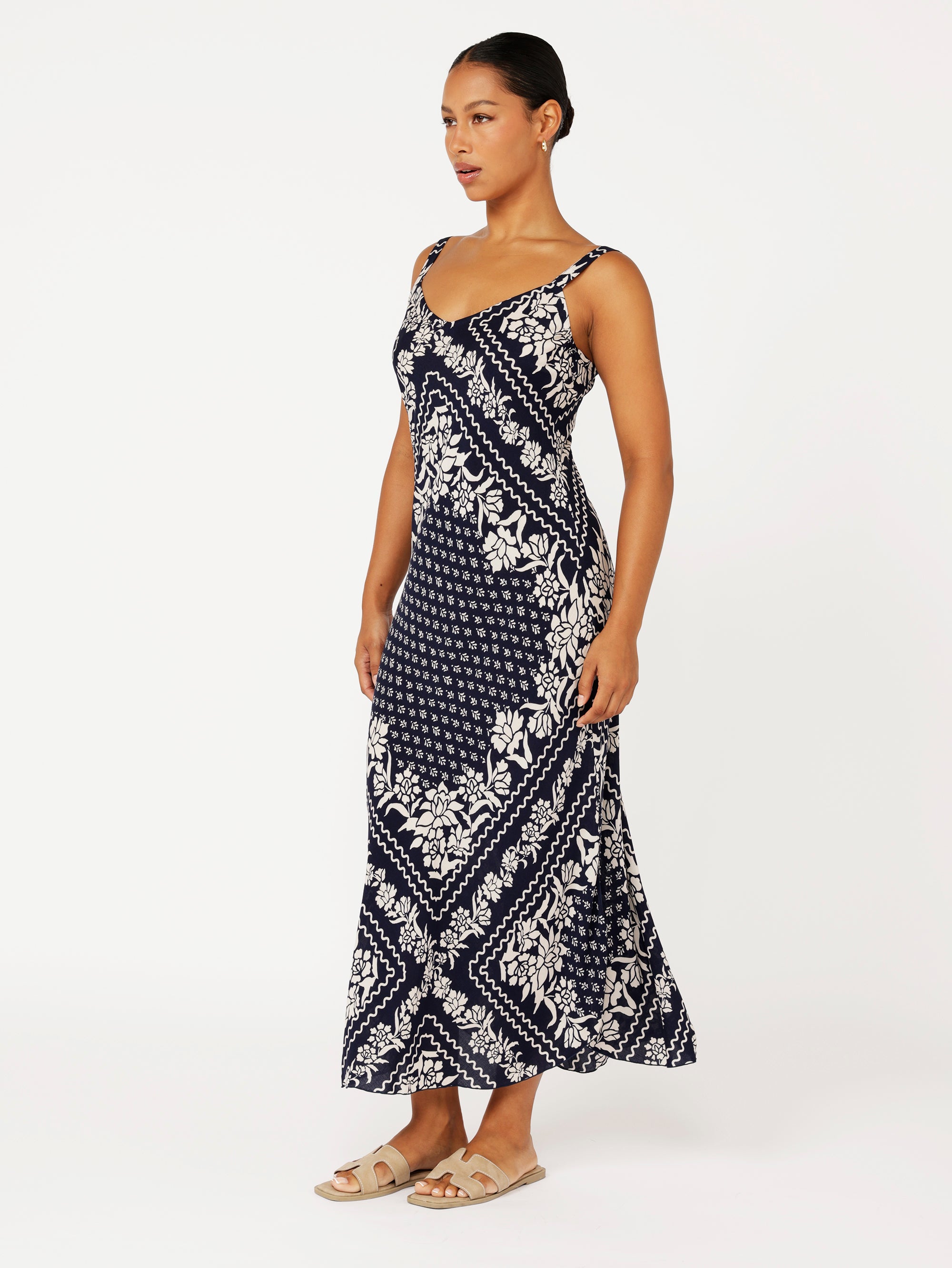 Slip Dress MAXI & SUPER MAXI | Bias Cut | Heritage Bandana - Saffron Road