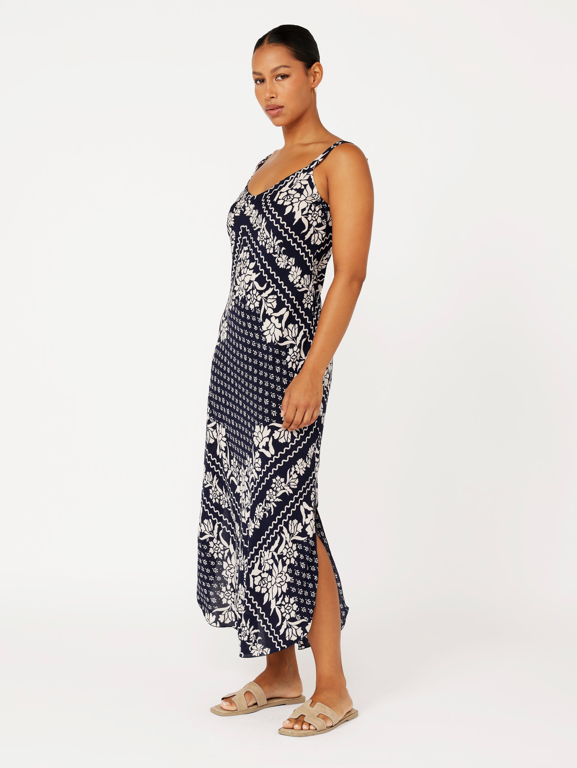 Slip Dress MAXI & SUPER MAXI | Bias Cut | Heritage Bandana - Saffron Road