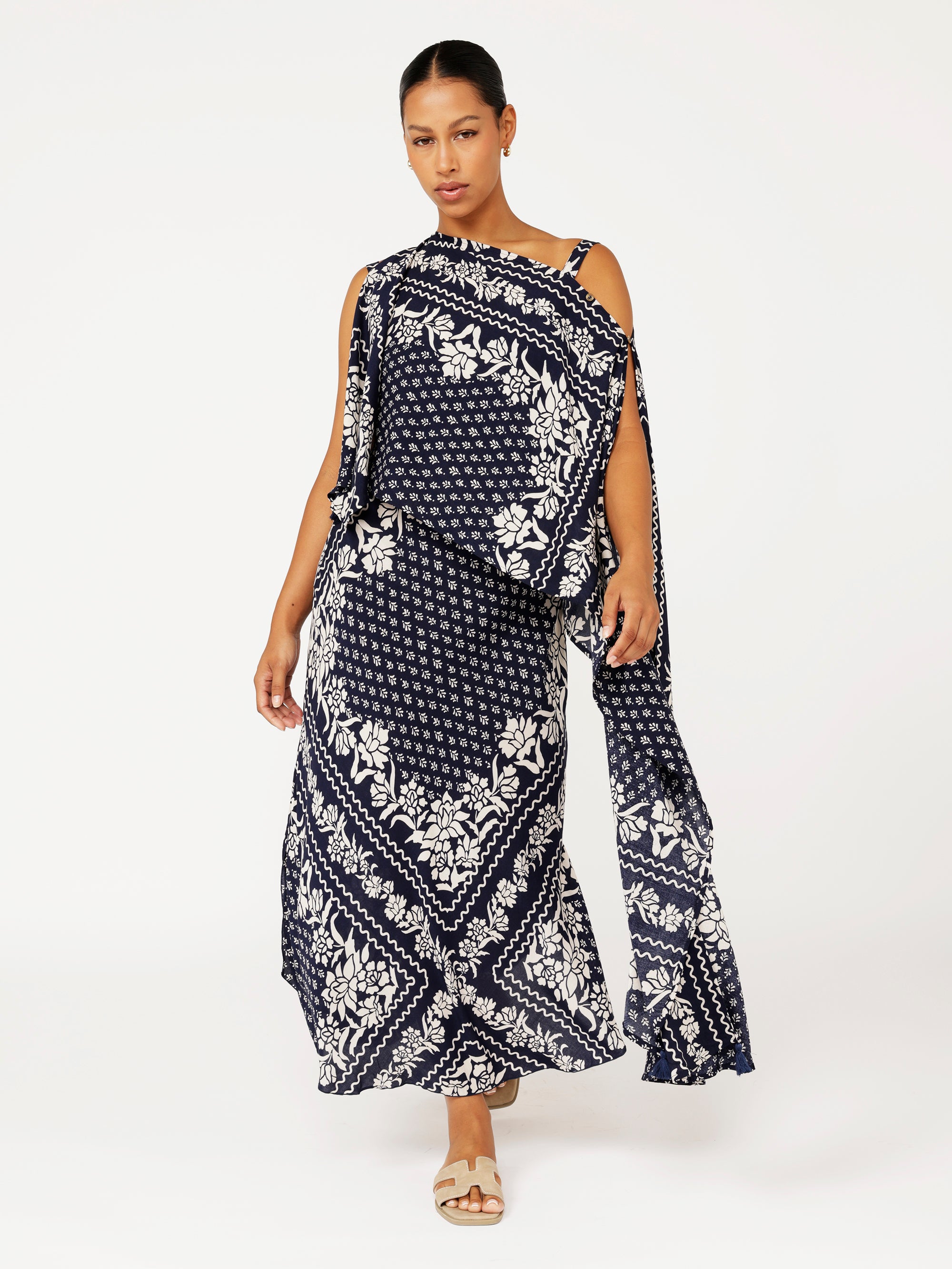 Soiree Wrap | Heritage Bandana - Saffron Road