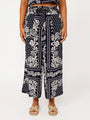 High Waisted Lounge Pant | Cropped | Heritage Bandana - Saffron Road