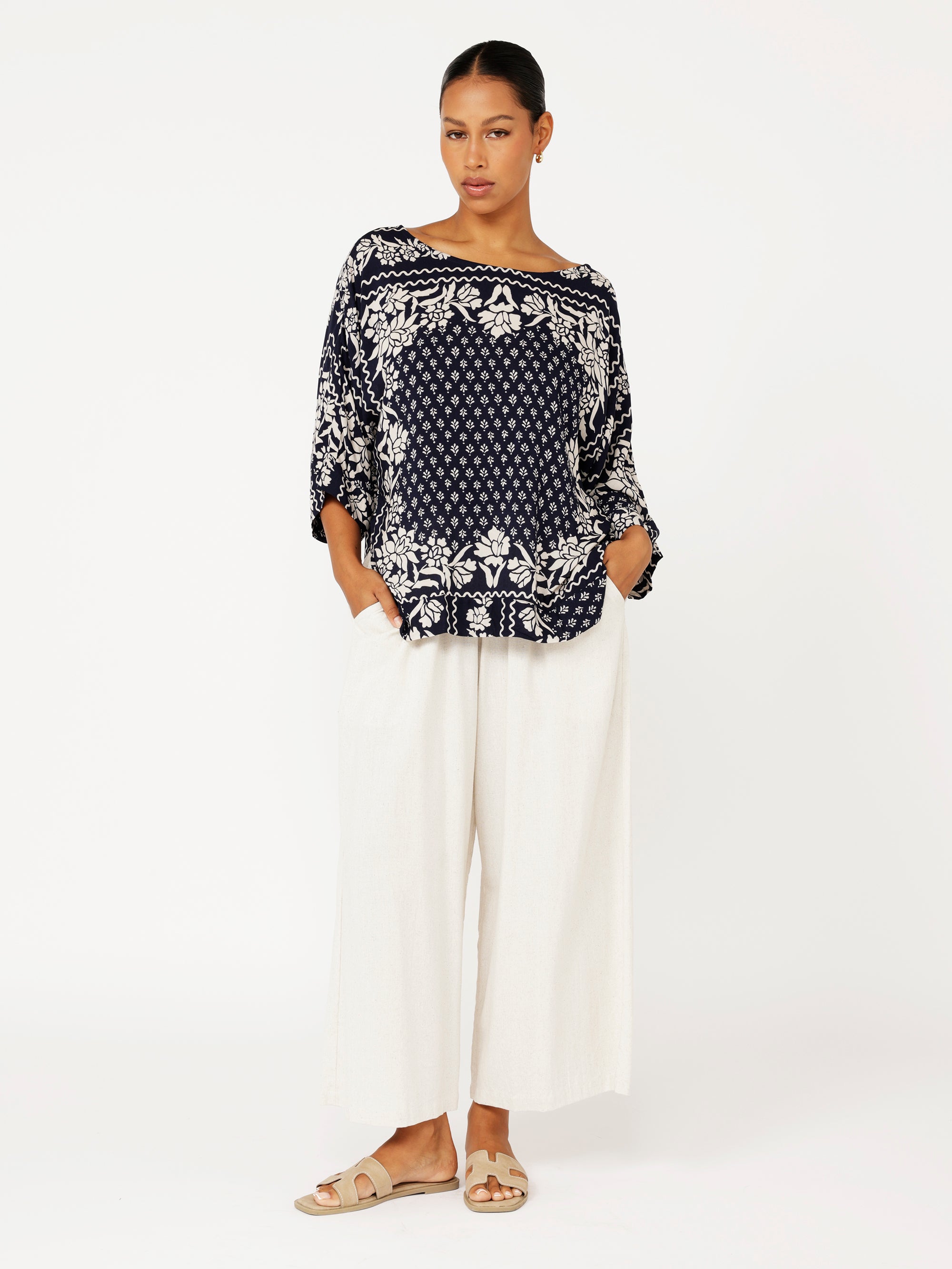 Brooke Top | Heritage Bandana - Saffron Road