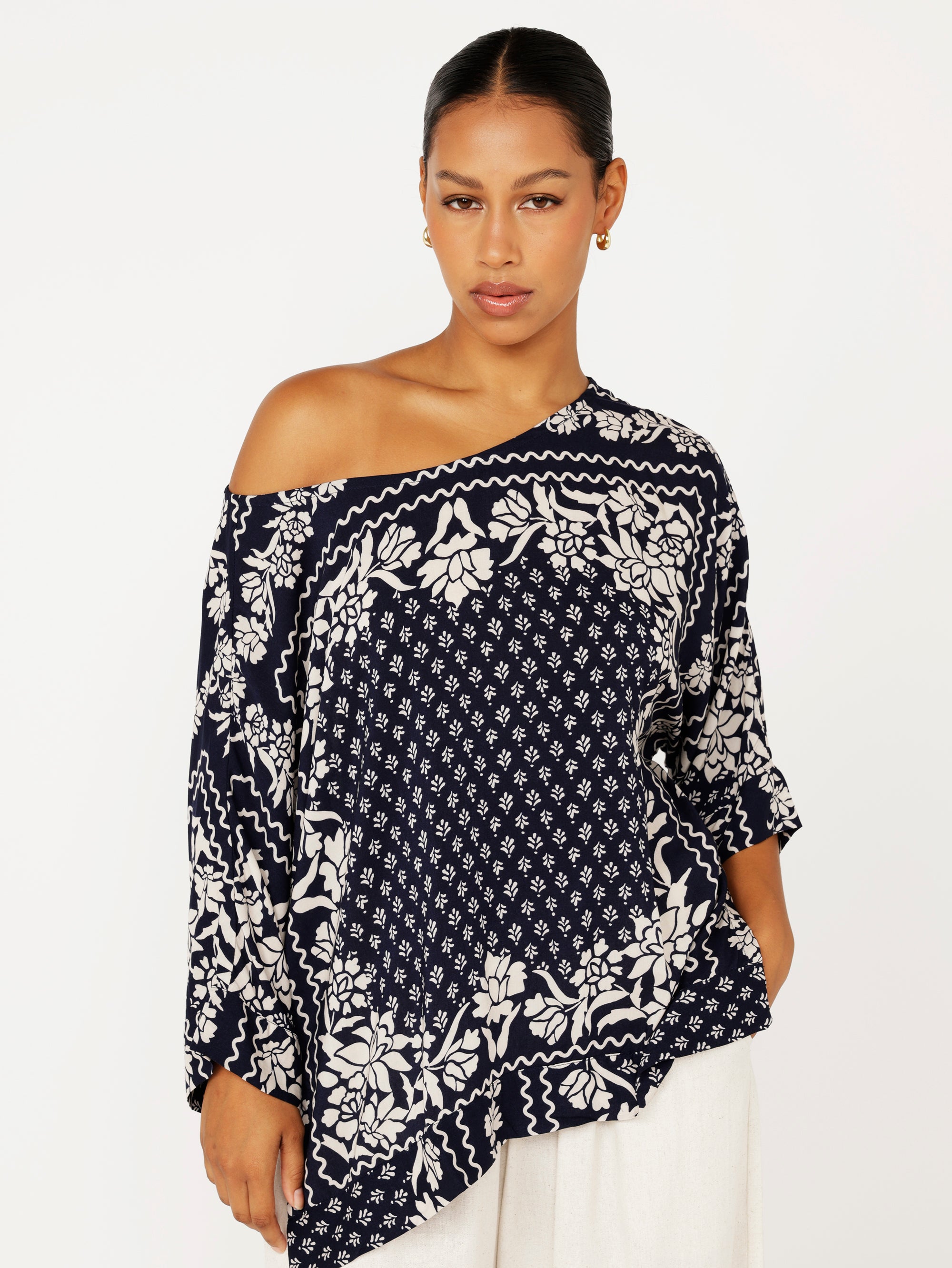 Brooke Top | Heritage Bandana - Saffron Road
