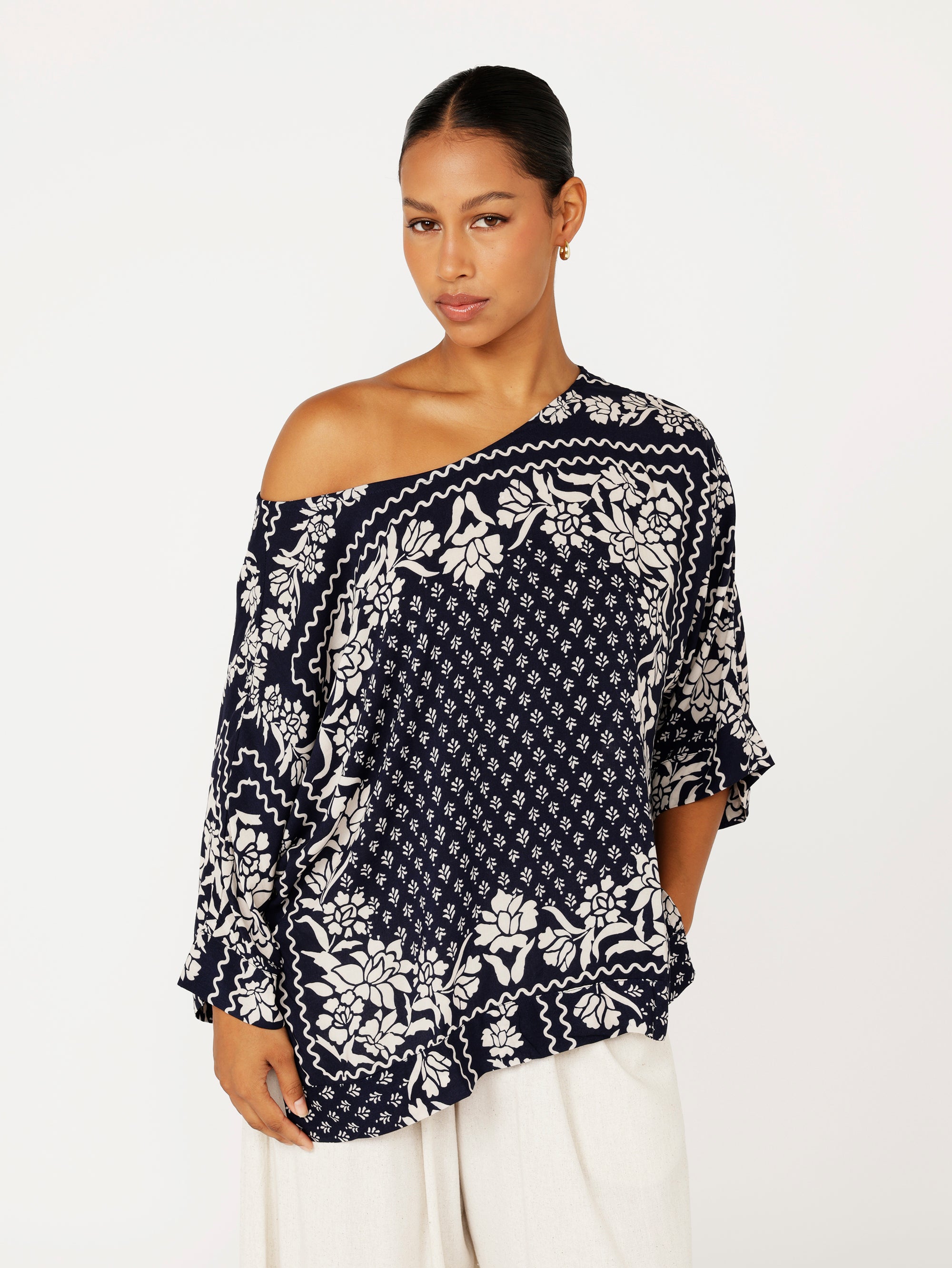 Brooke Top | Heritage Bandana - Saffron Road