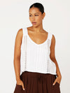 Mykonos Tank | White